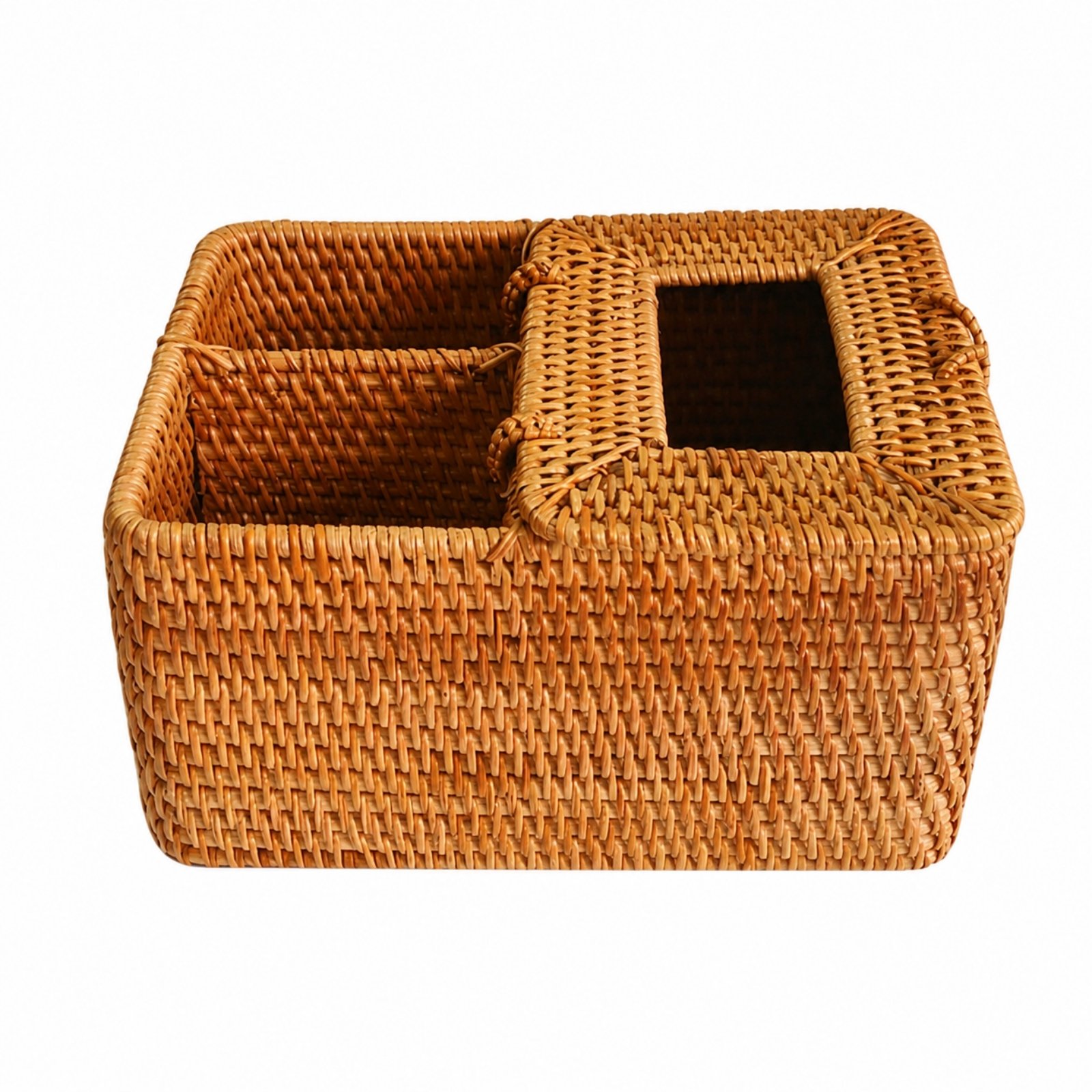 Handwoven Rattan Organizer
