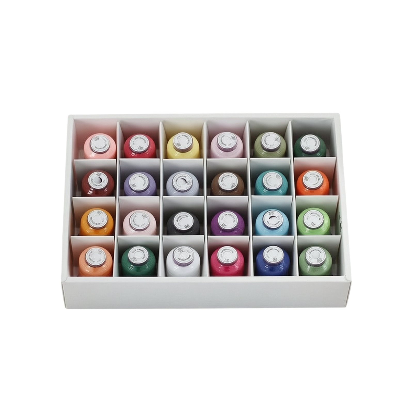24-Piece Polyester Embroidery Thread