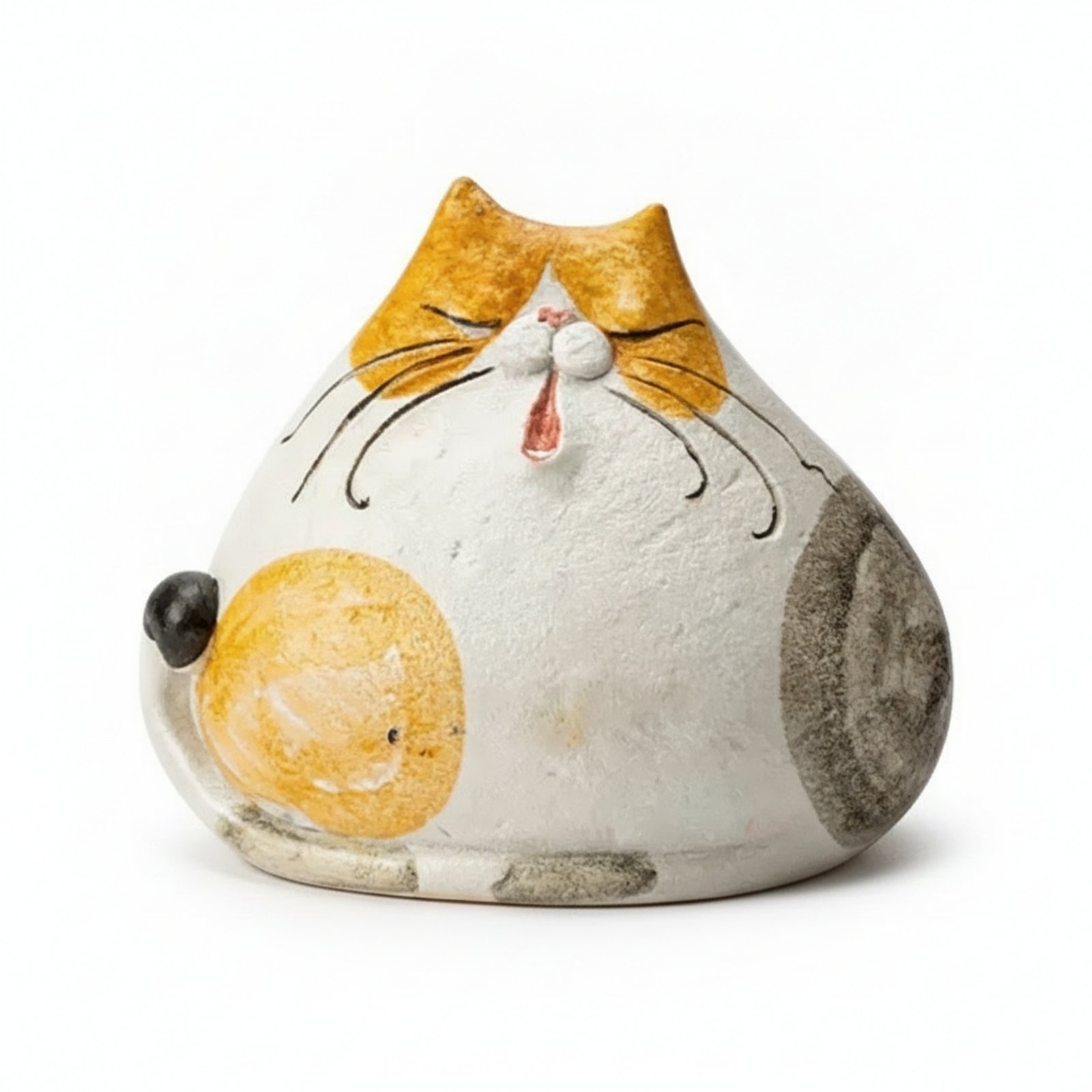 Hand-Painted Cat Figurine