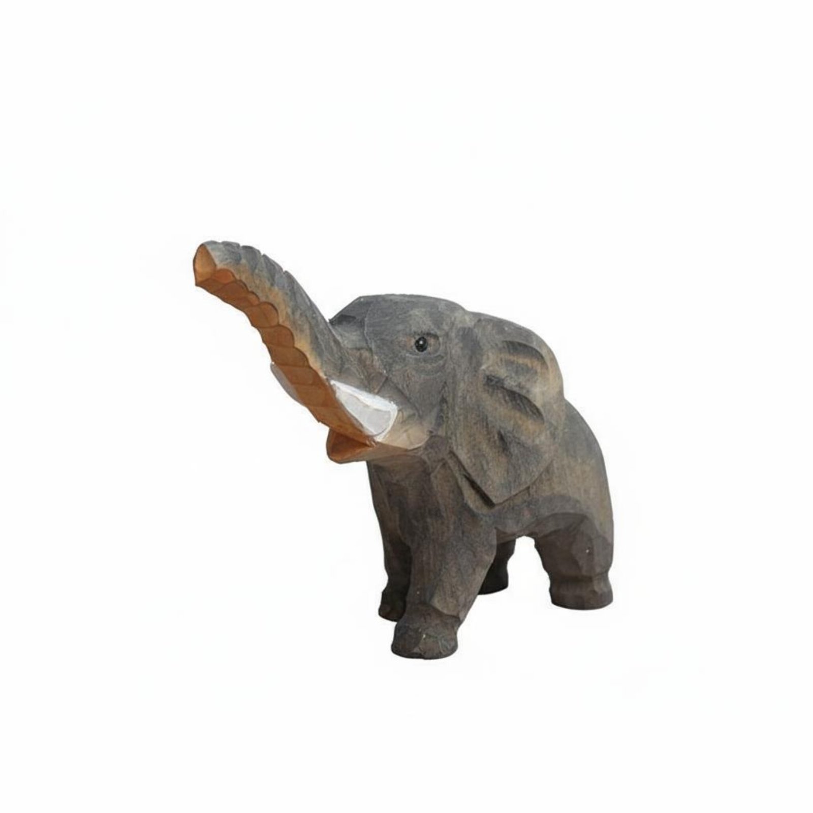 Wooden Elephant Figurine