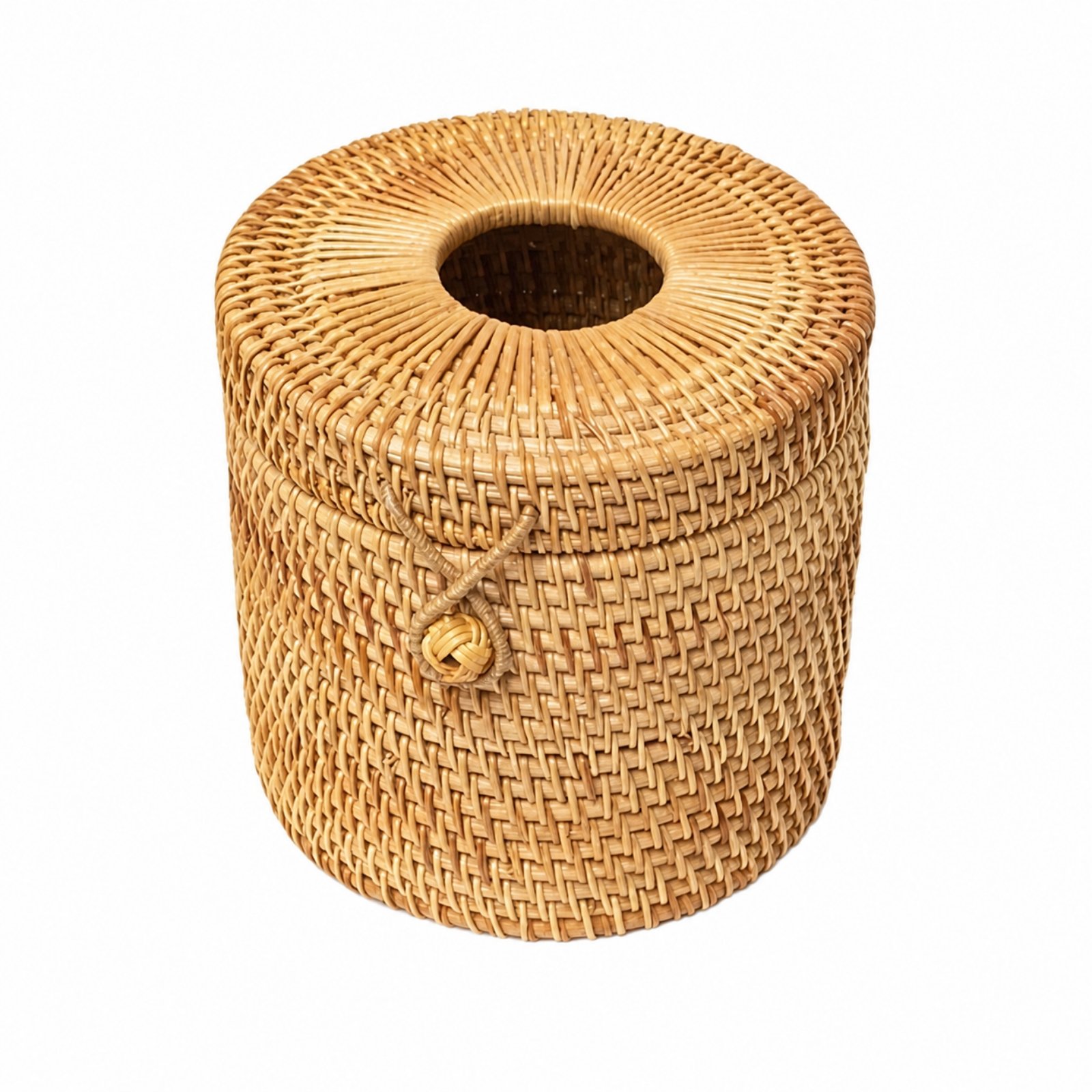 Handwoven Rattan Tissue Holder
