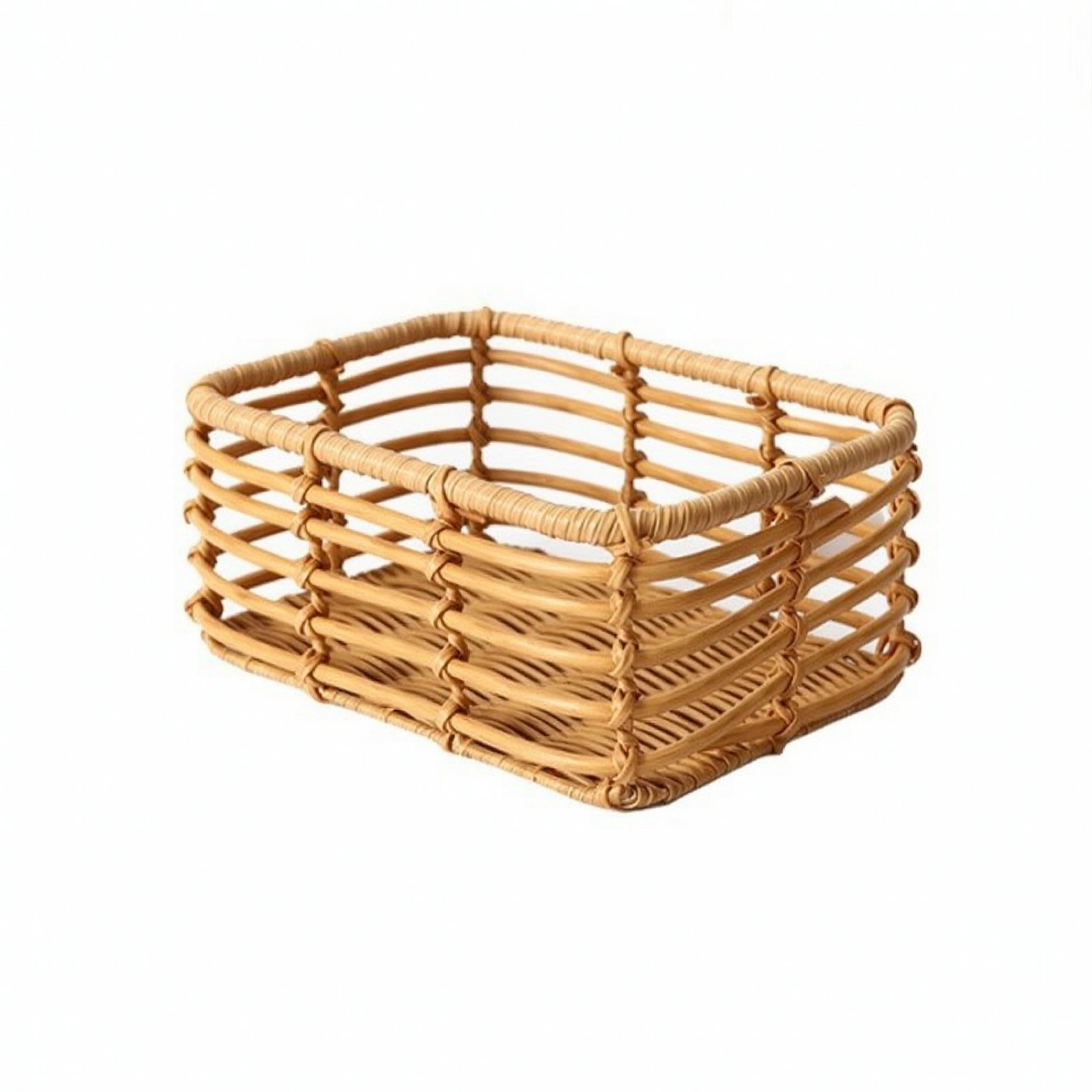 PE Rattan-Style Storage Basket
