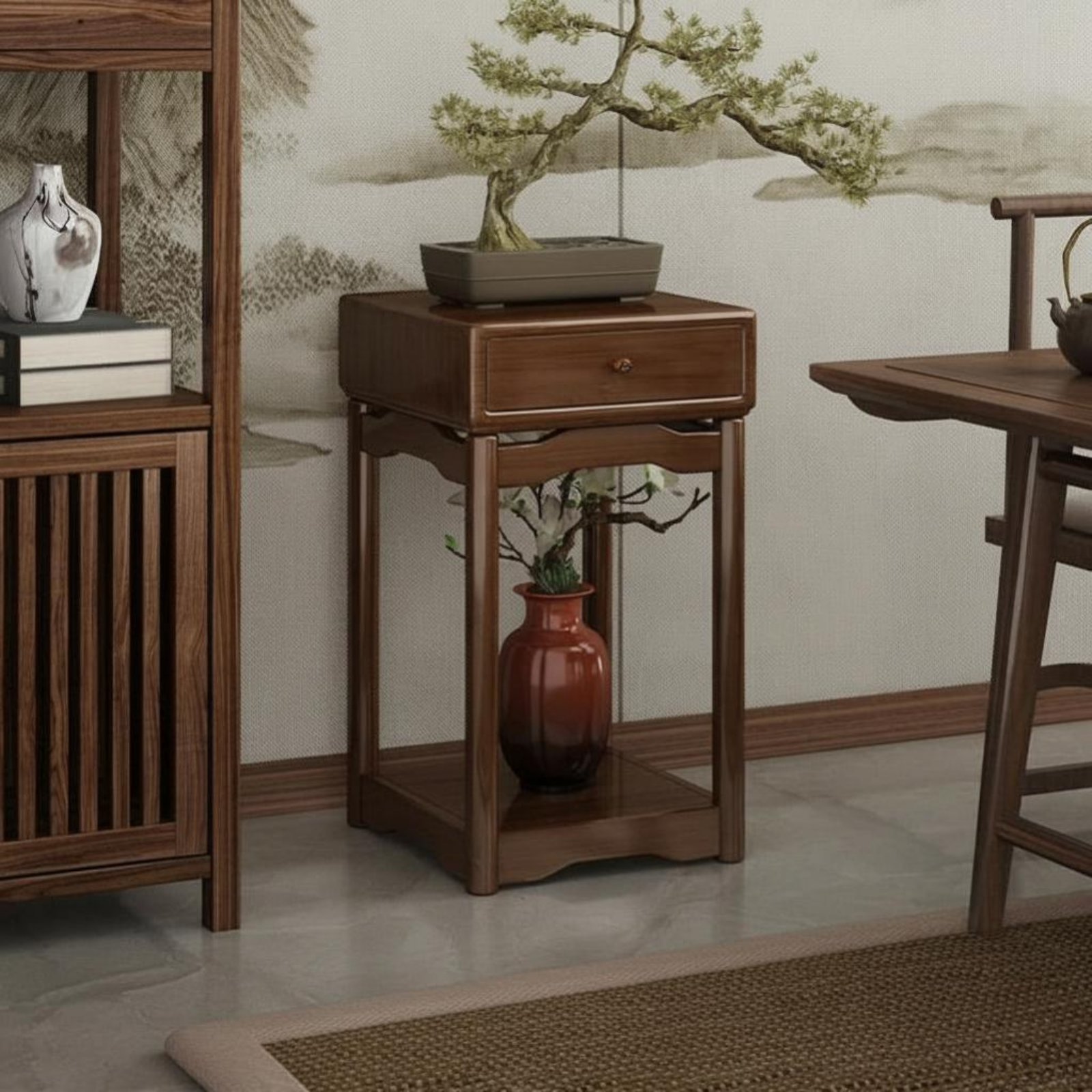 Oriental Pedestal Table