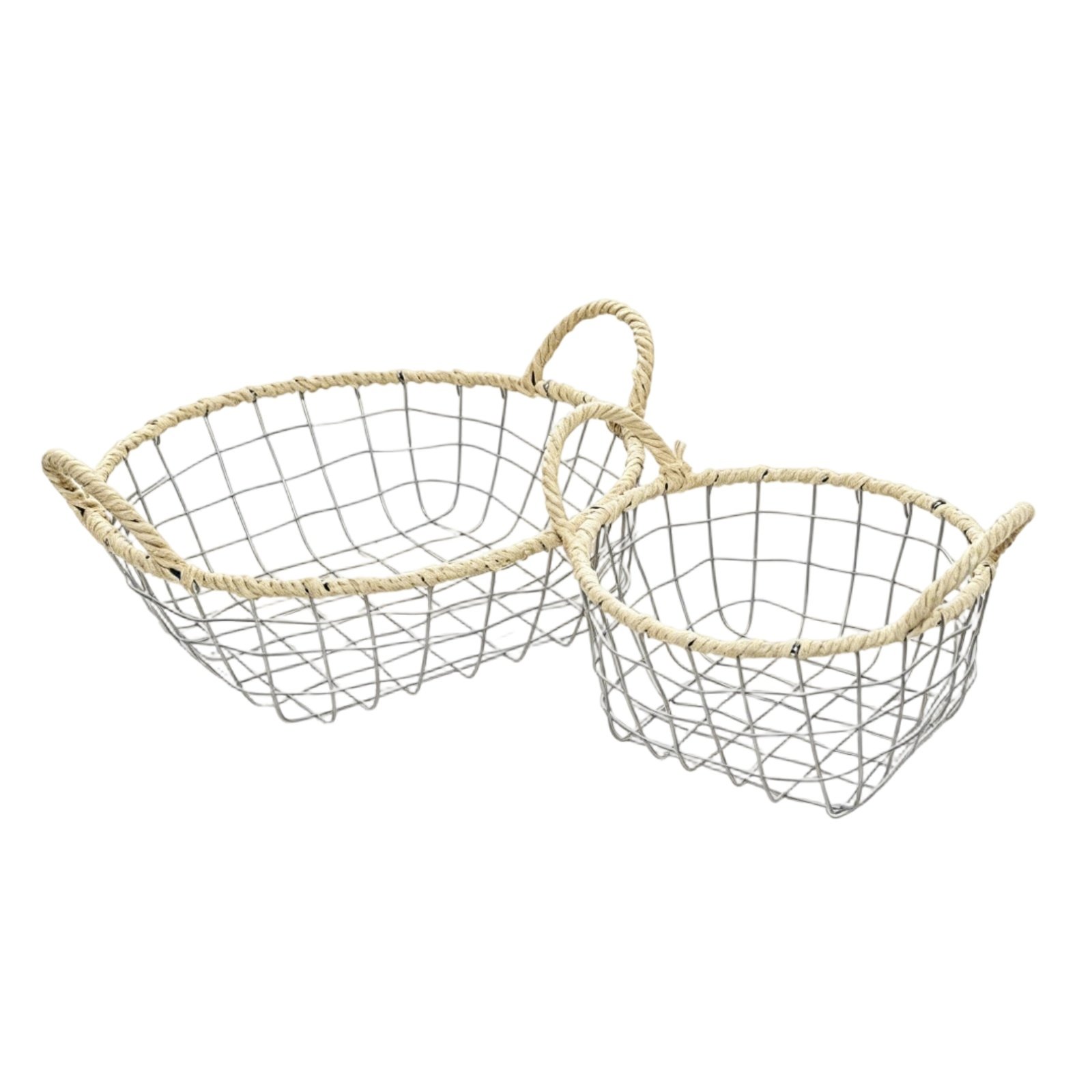 2-Piece Iron Wire Basket