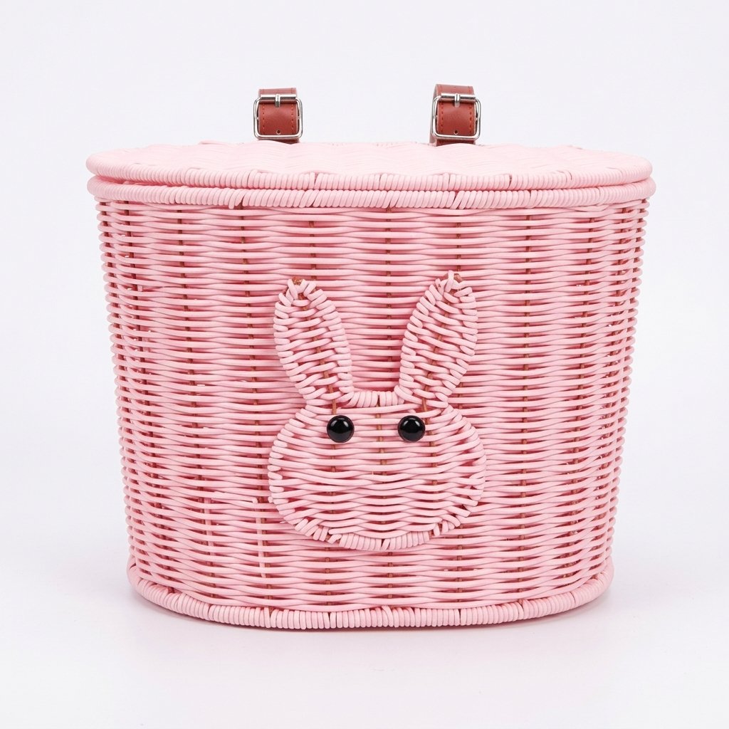 Electric Bicycle Rear Basket Imitation Rattan