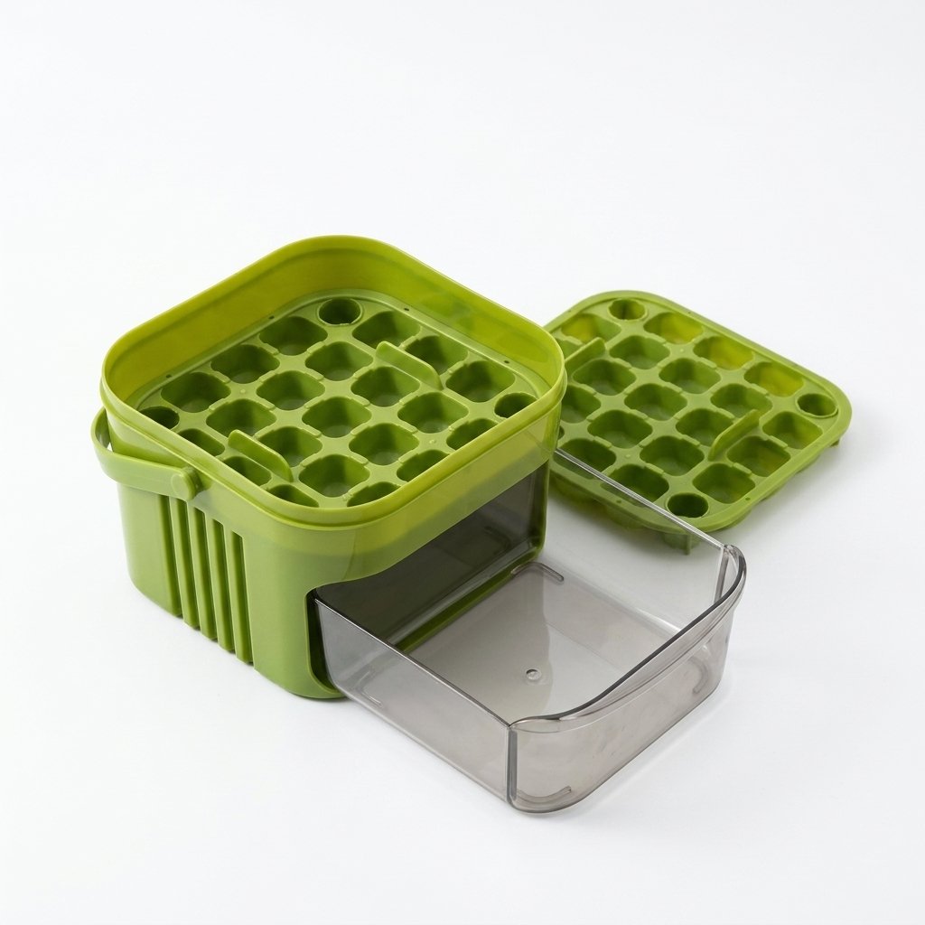 Silicone Ice Cube Tray with Storage Box