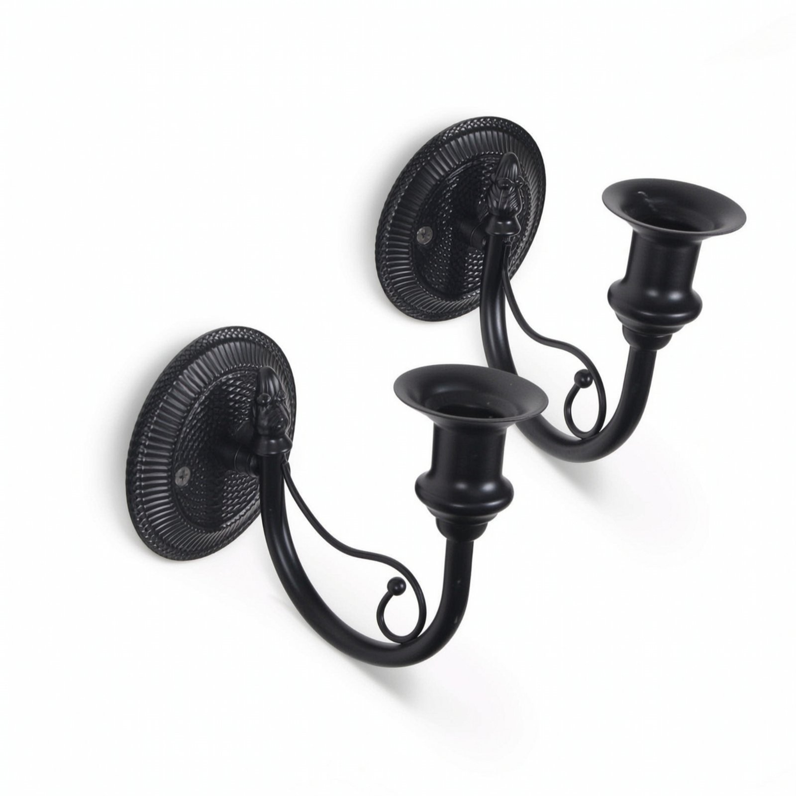 2-Piece Metal Wall Candle Sconces