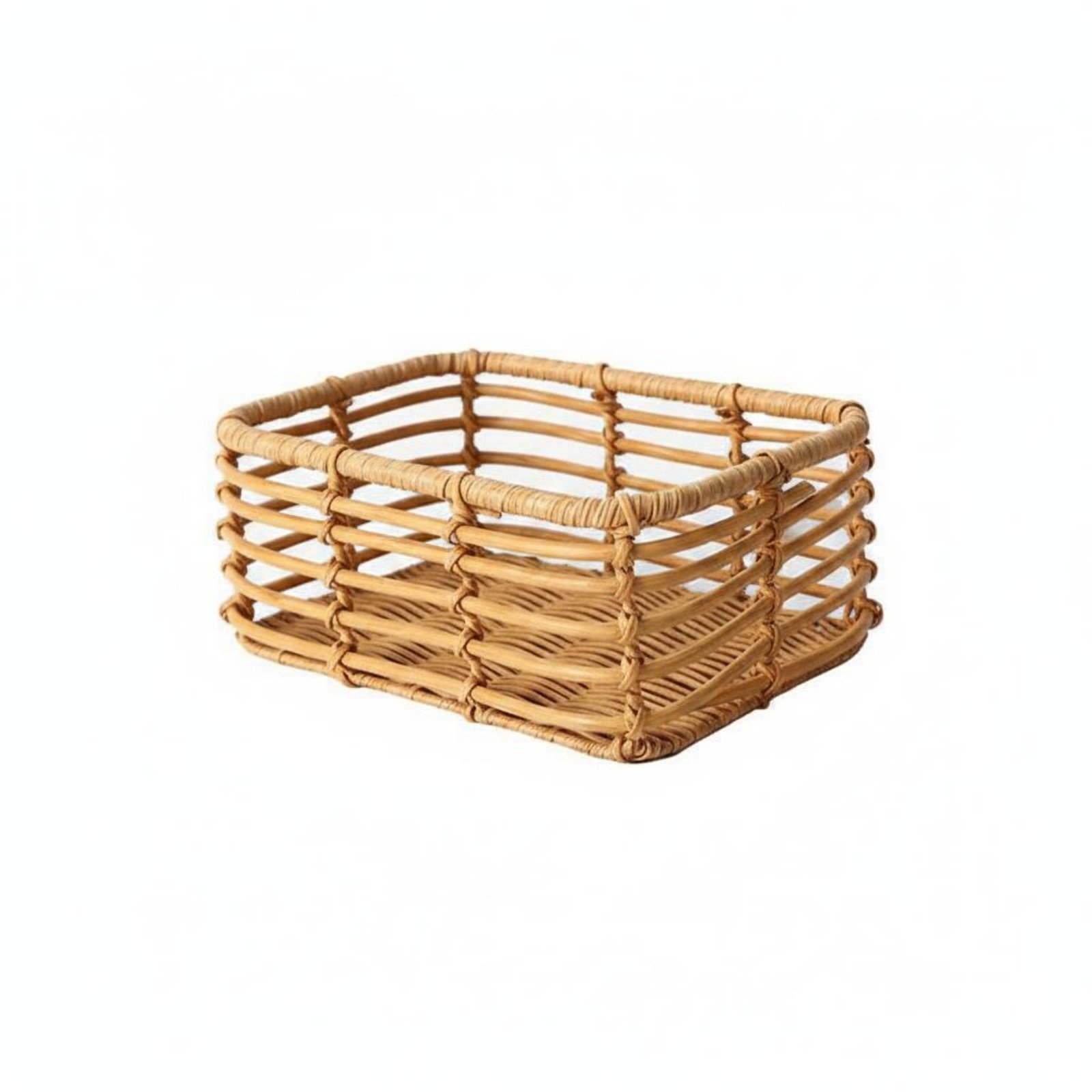 Handwoven Fruit Basket – Size S, Rattan-like