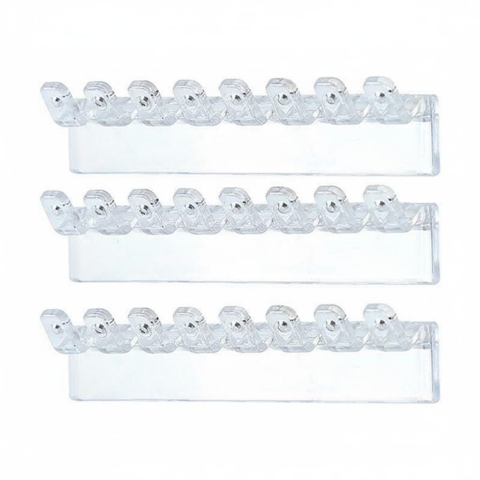 3-Piece 8-Hole Jewelry Holder