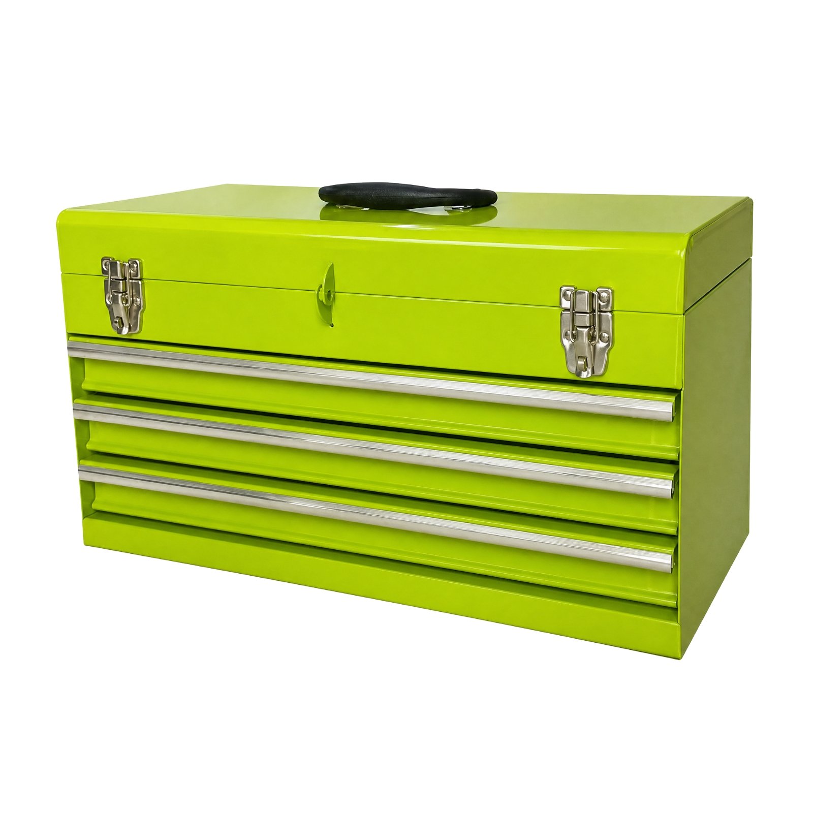 Green Metal with Multi-Compartment Steel with Handle Glossy