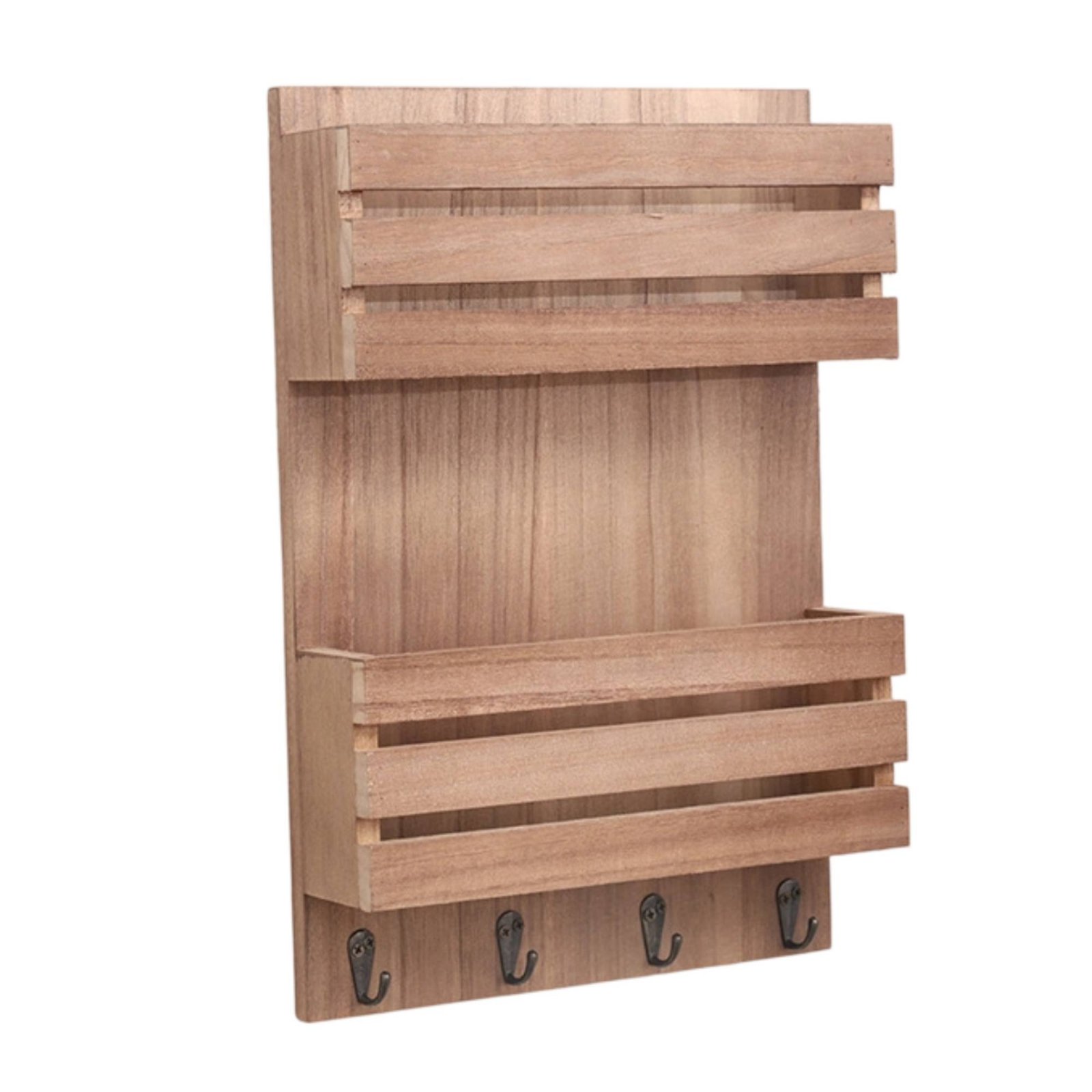 Wooden Mail Rack