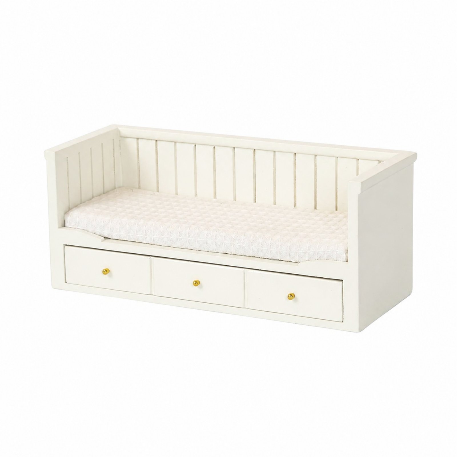 Miniature Single Bed with Drawers