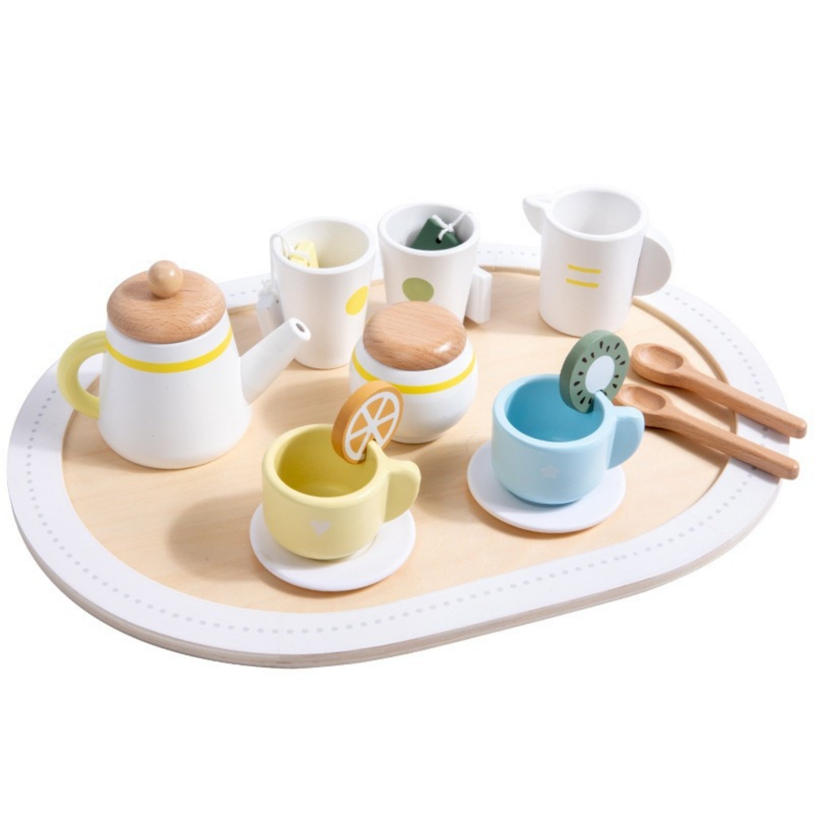 Wooden Tea Set with Tray – Korean Afternoon