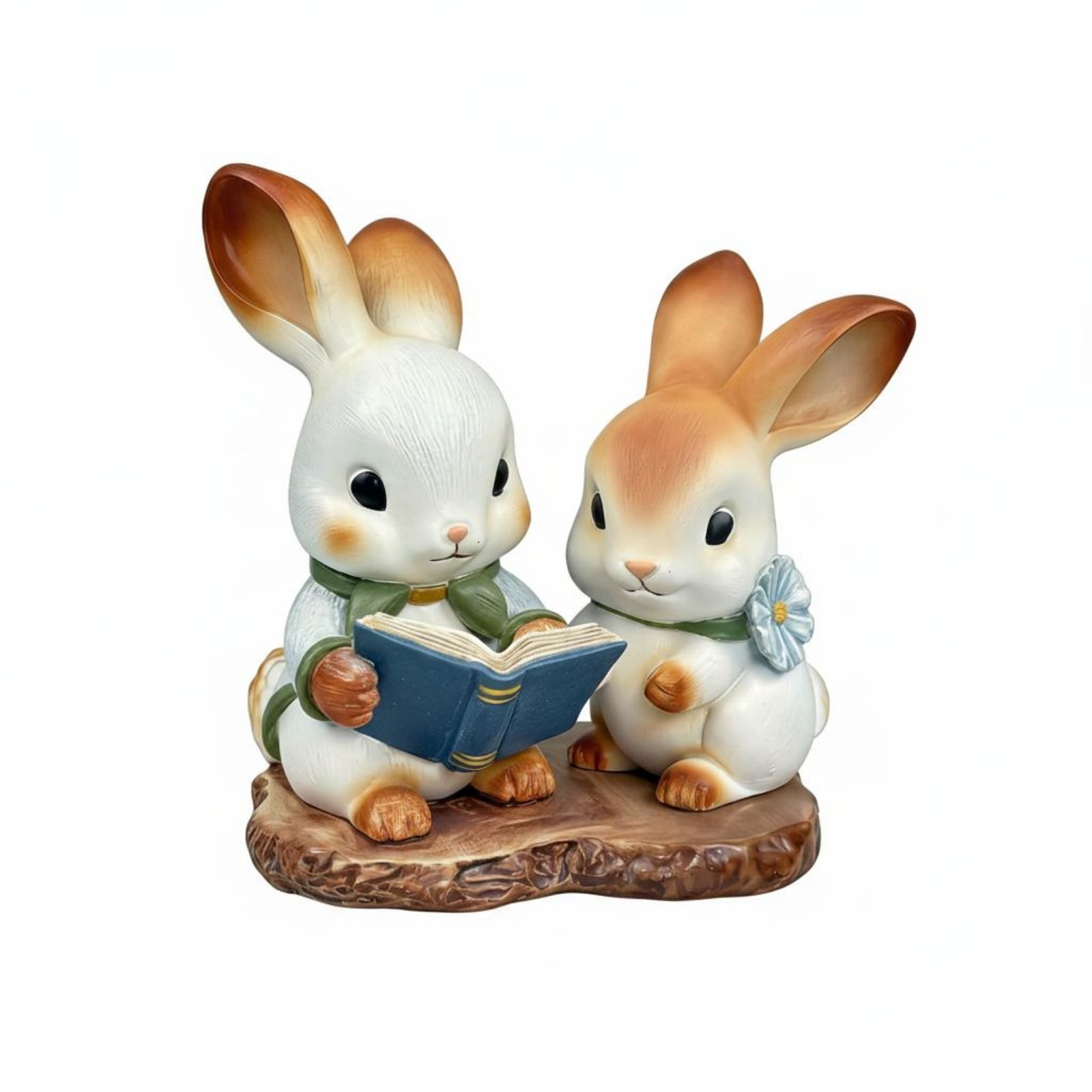 Ceramic Bunny Statue – Cartoon Rabbit SET