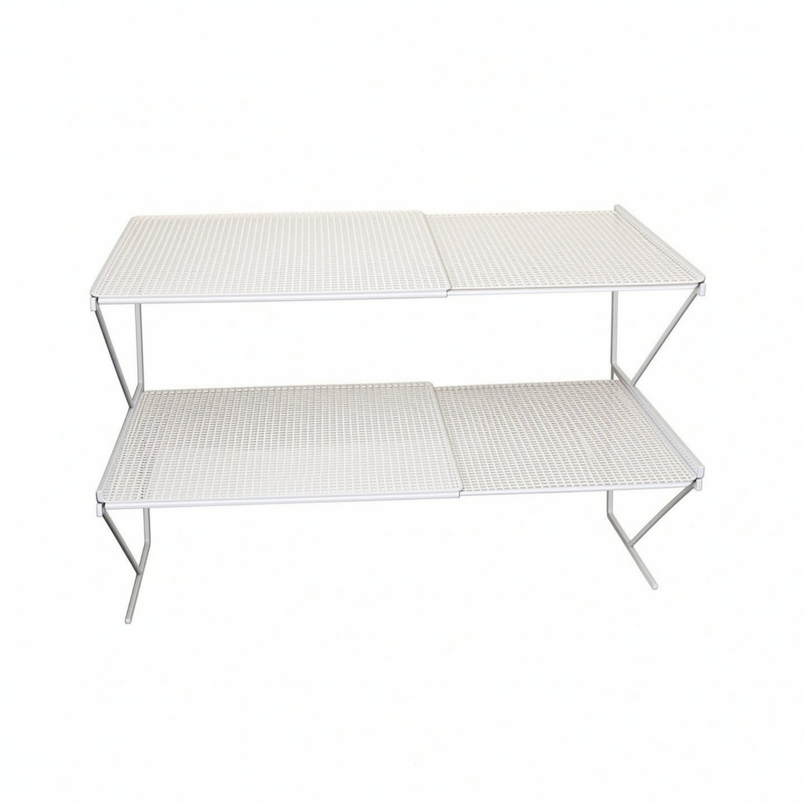 Wardrobe Shelf Rack with Two Tiers
