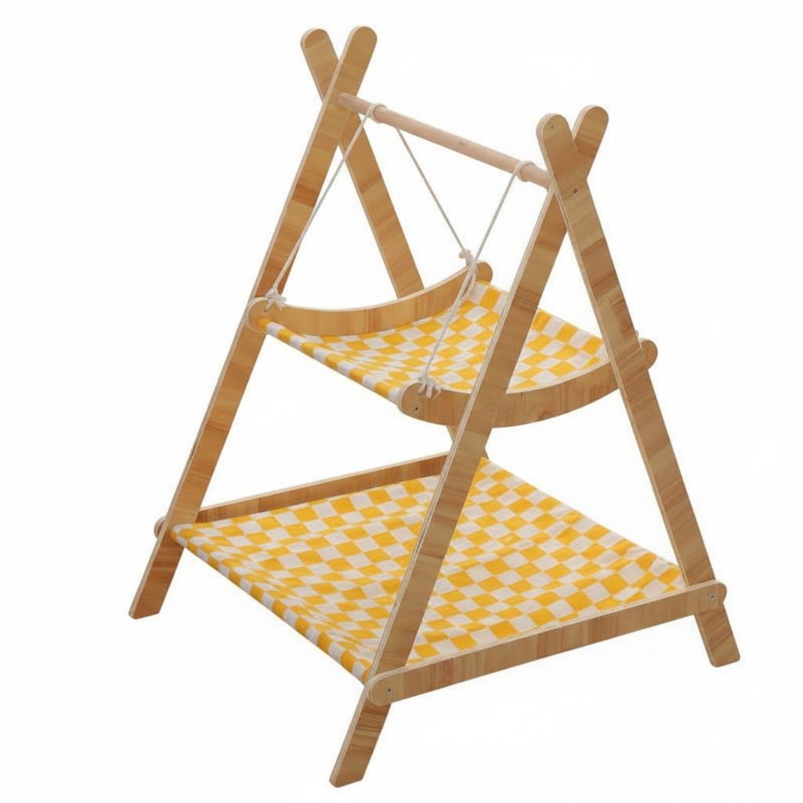 Double Layer Cat Hammock – Yellow