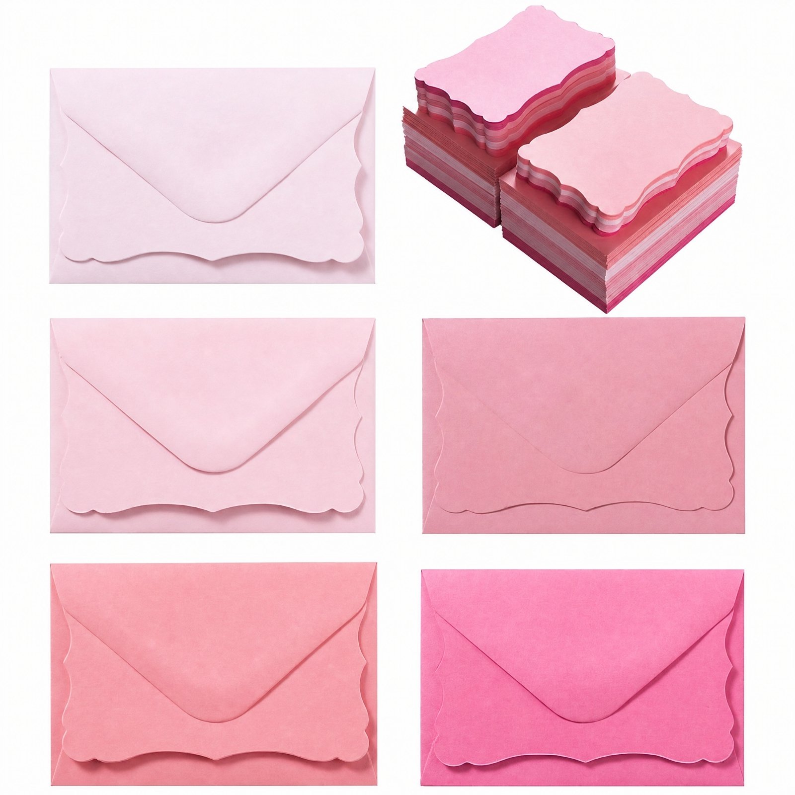 50 Pieces European-Style Artistic Paper Envelope
