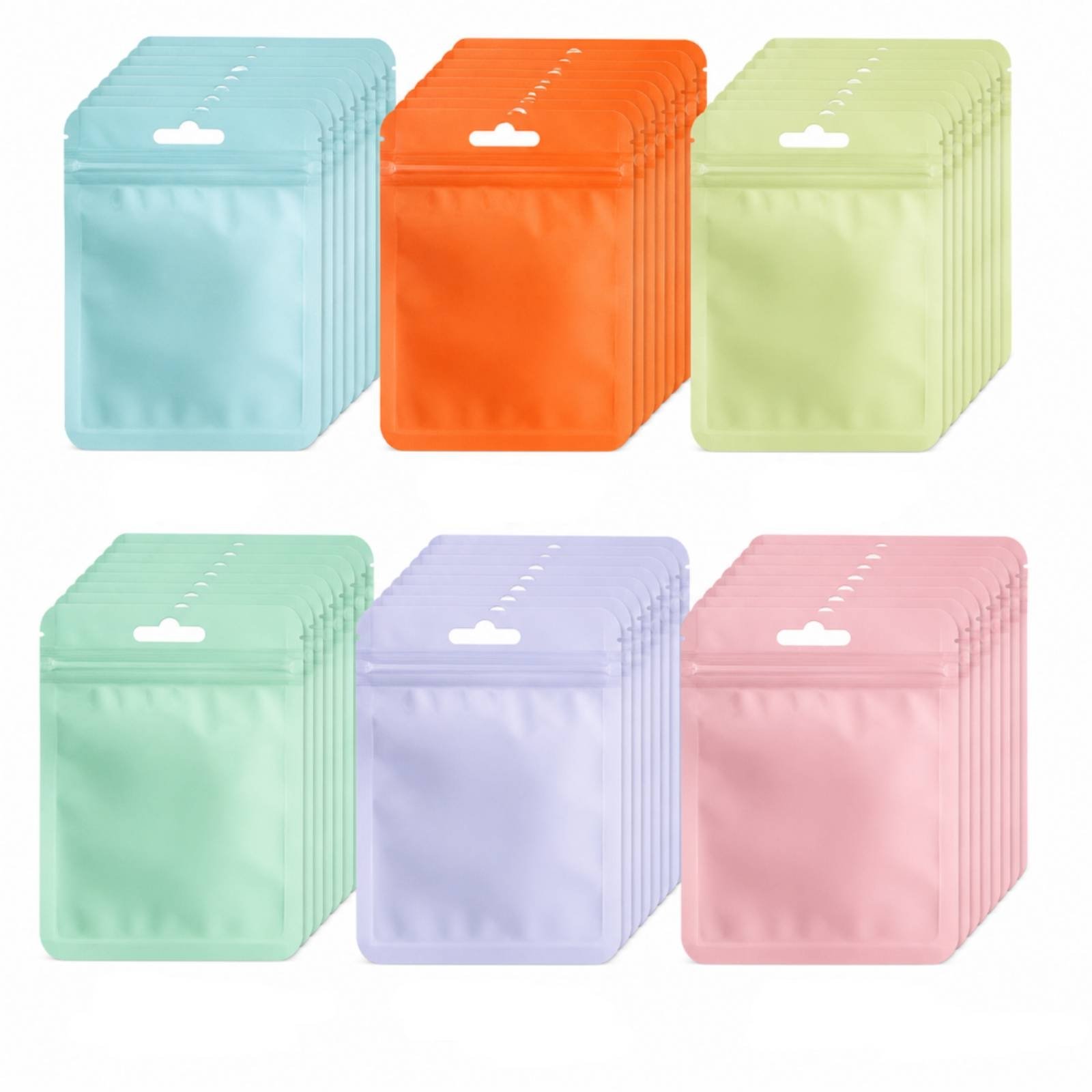120-Piece Clear PVC Zippered Pouch