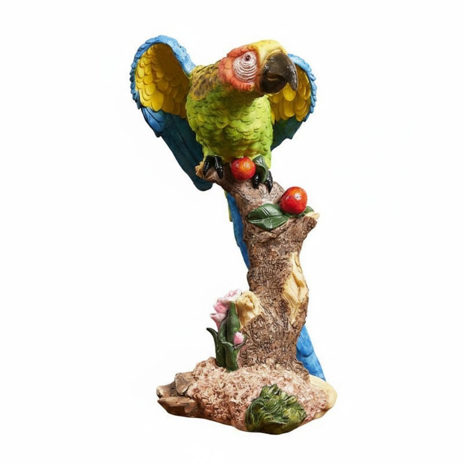 Resin Parrot Statue – Blue Green