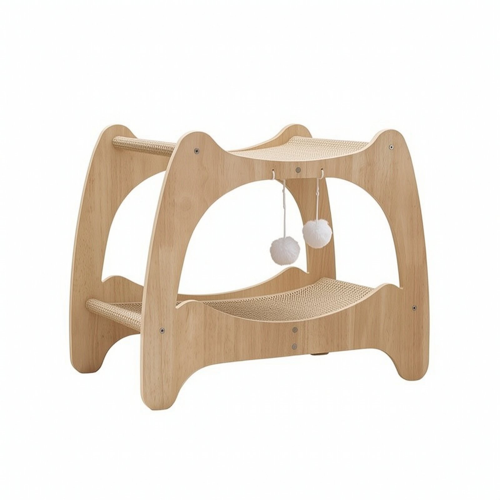 Cat Bed Scratching Structure Two-Level