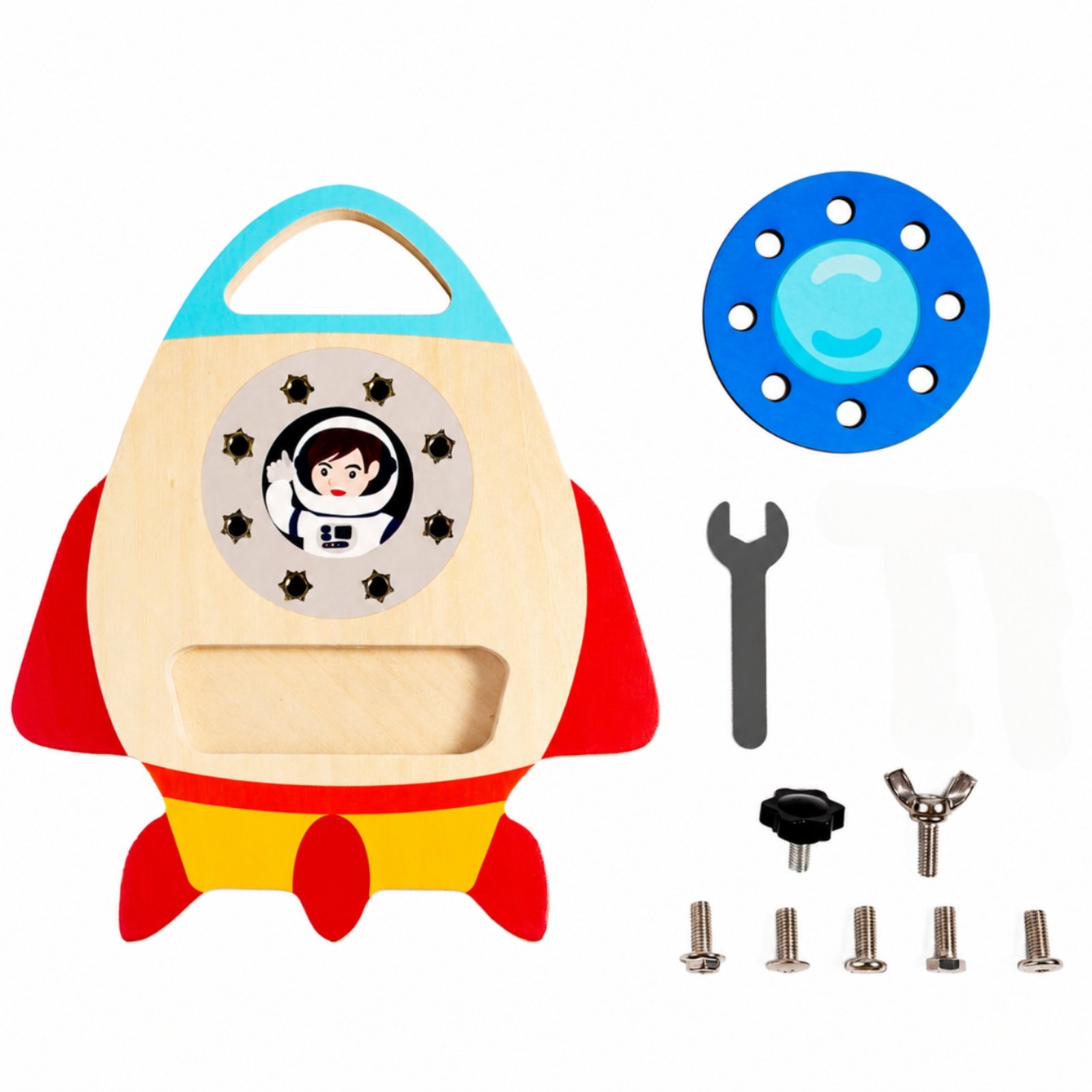 Wooden Spaceship Toy