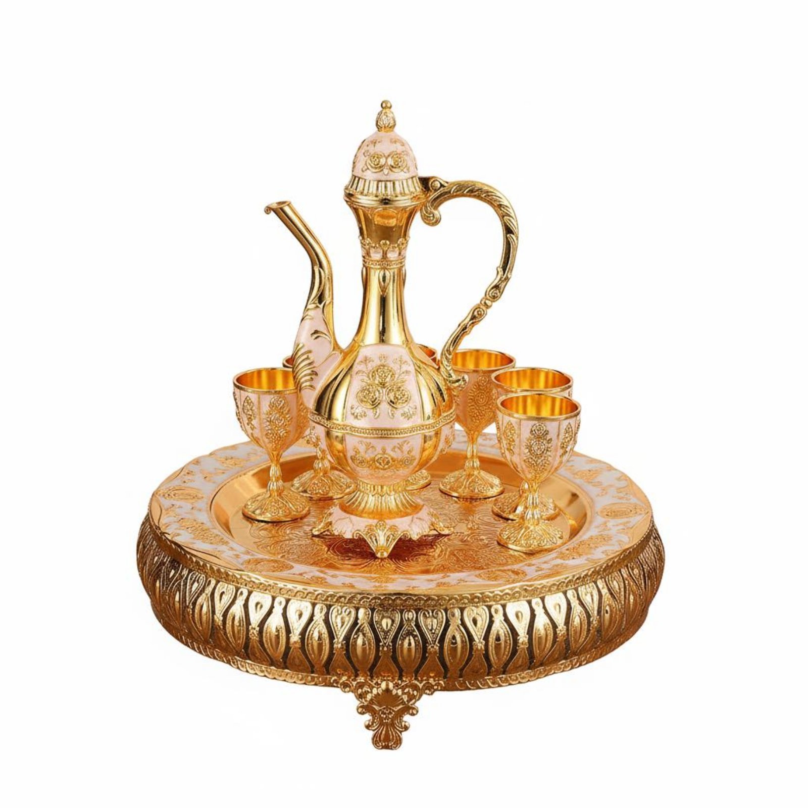 Zinc Alloy Drinkware Set 8 Pieces