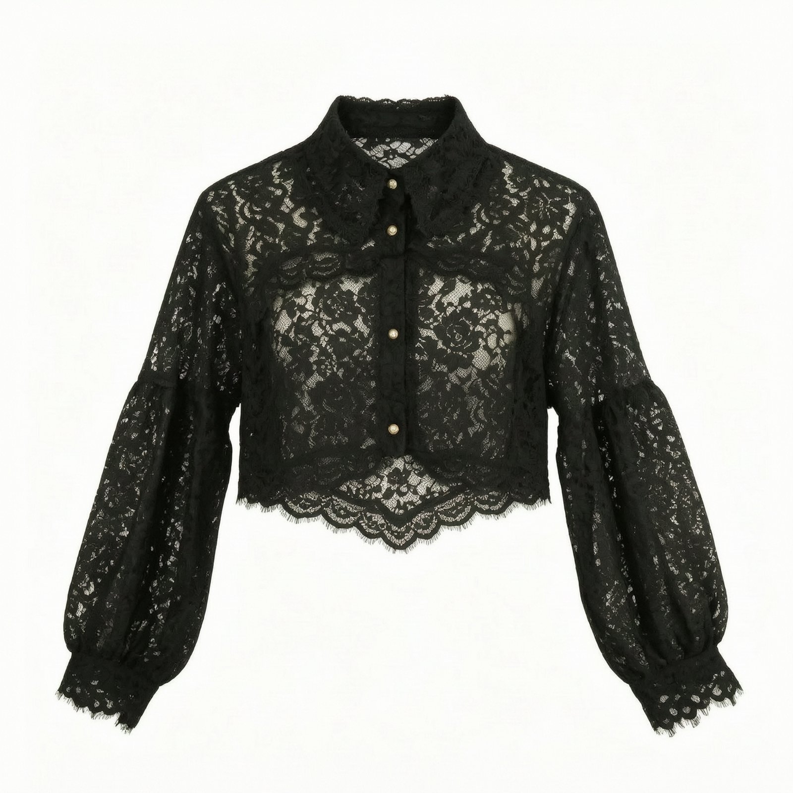 Botanical Lace False Neck