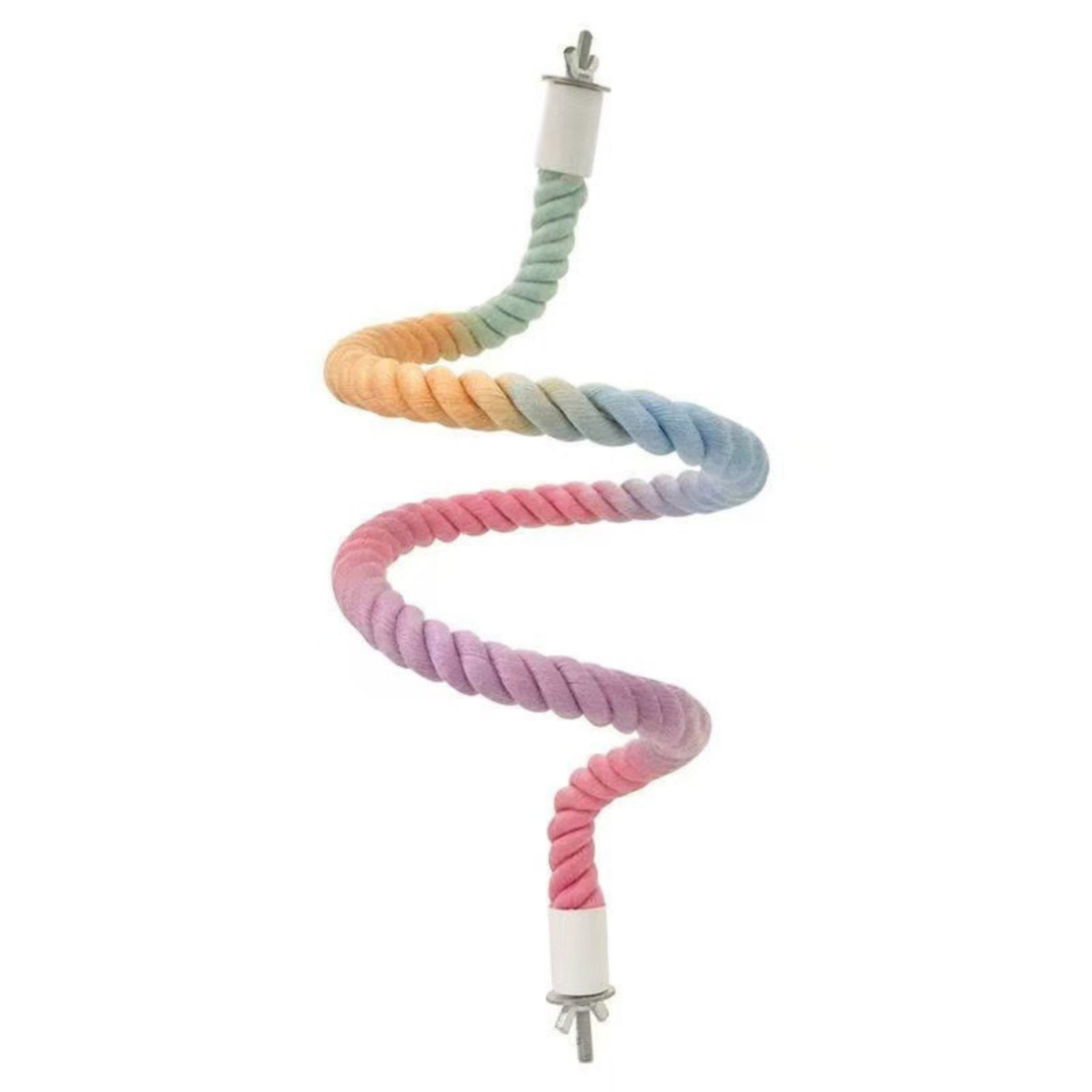 Multicolor Rope Bird Perch