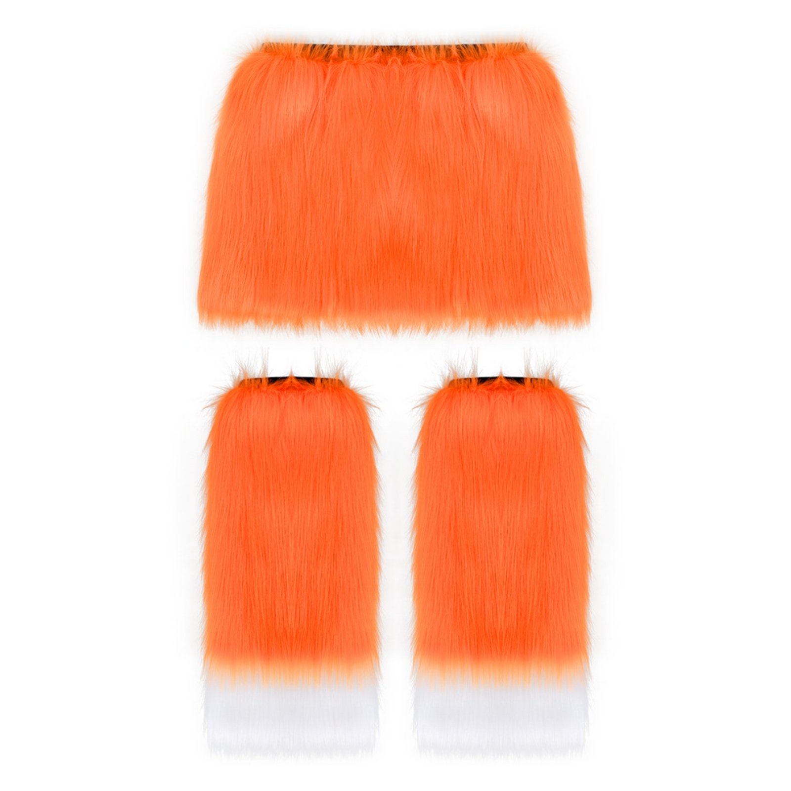 Shaggy Mini Skirt Set