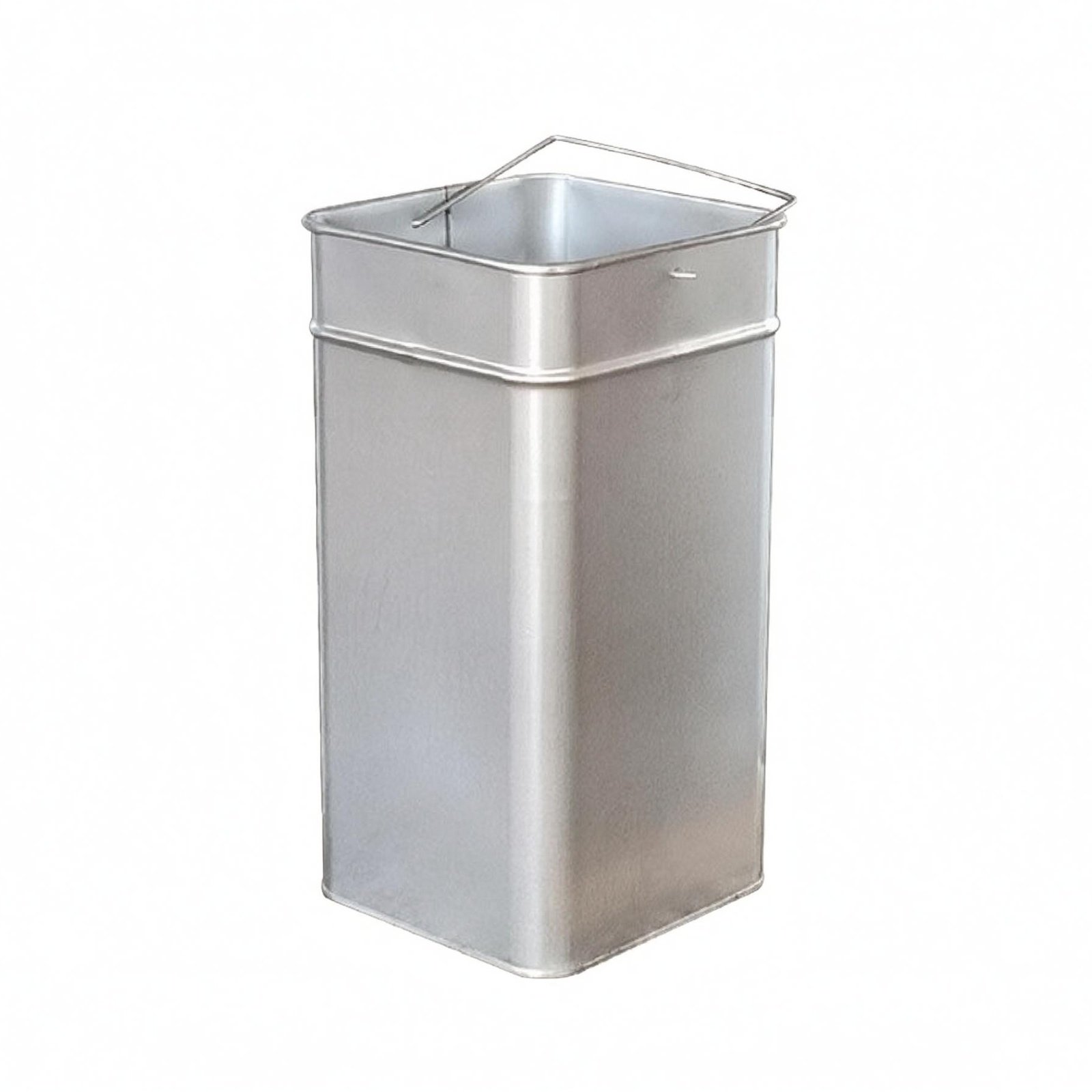 Galvanized Metal Trash Can Insert