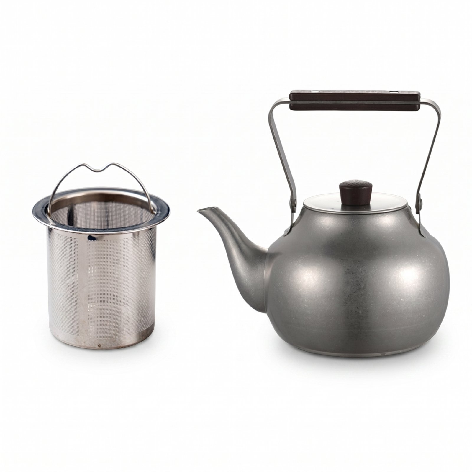 Stainless Steel Teapot – with Strainer