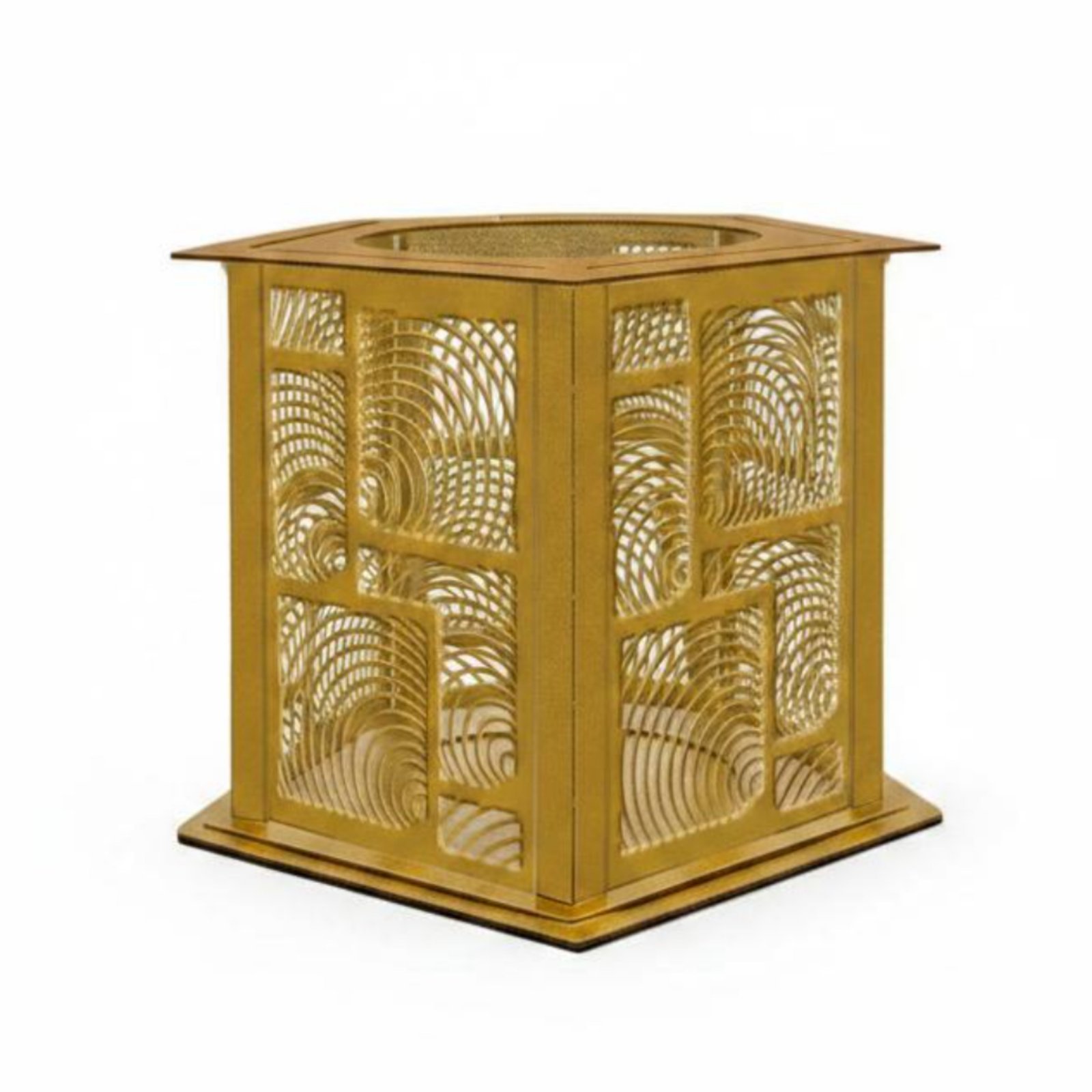Gold Hollow Candle Holder