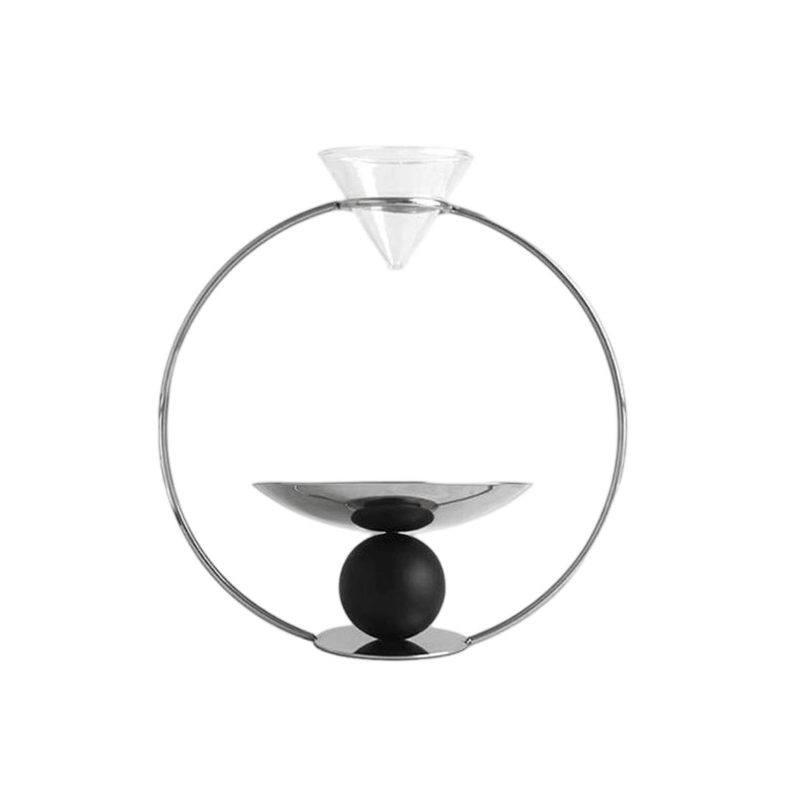 Metal Frame Hourglass Ornament