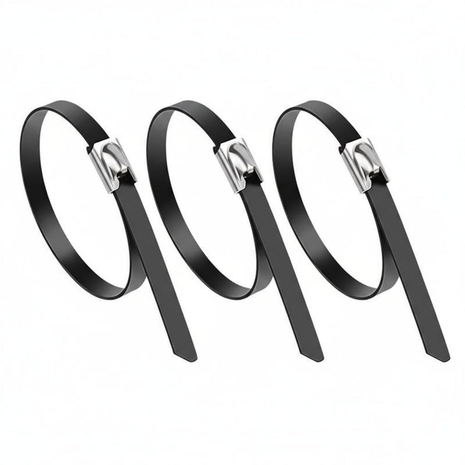 100-Piece Cable Tie PVC Coated Stainless Steel – 5.6*550mm
