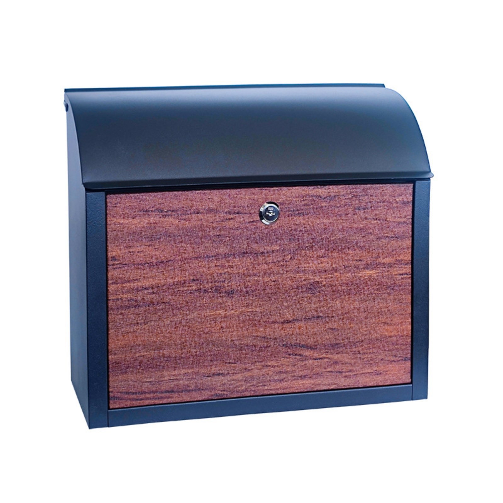 Lockable Wall-Mounted Mailbox – Tx0055n Walnut Wood