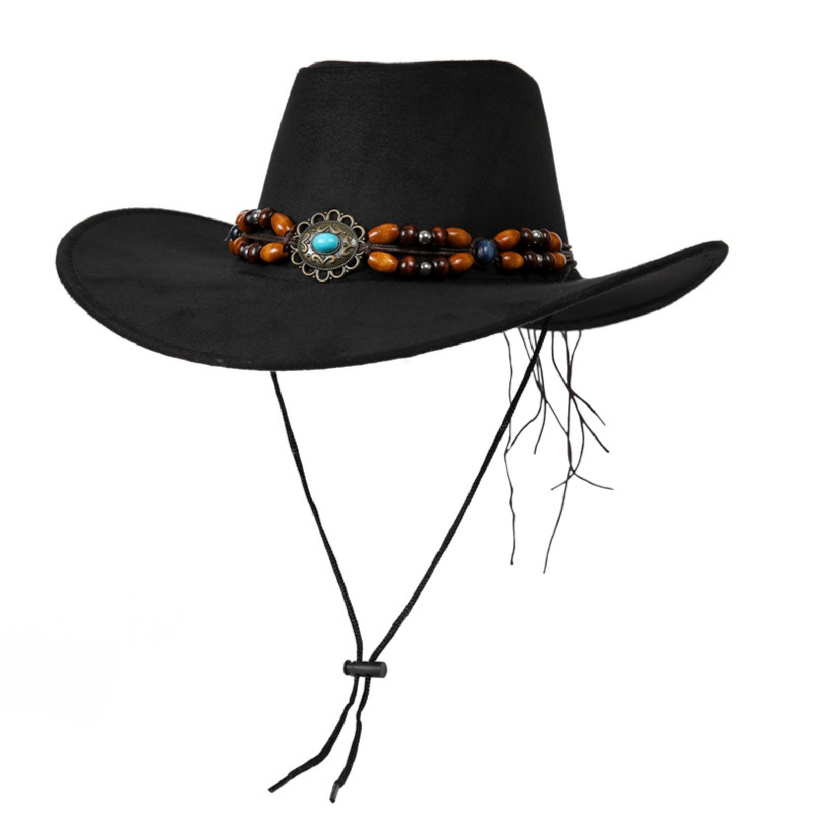 Set of 6 Cowboy Hat with Chin Cord