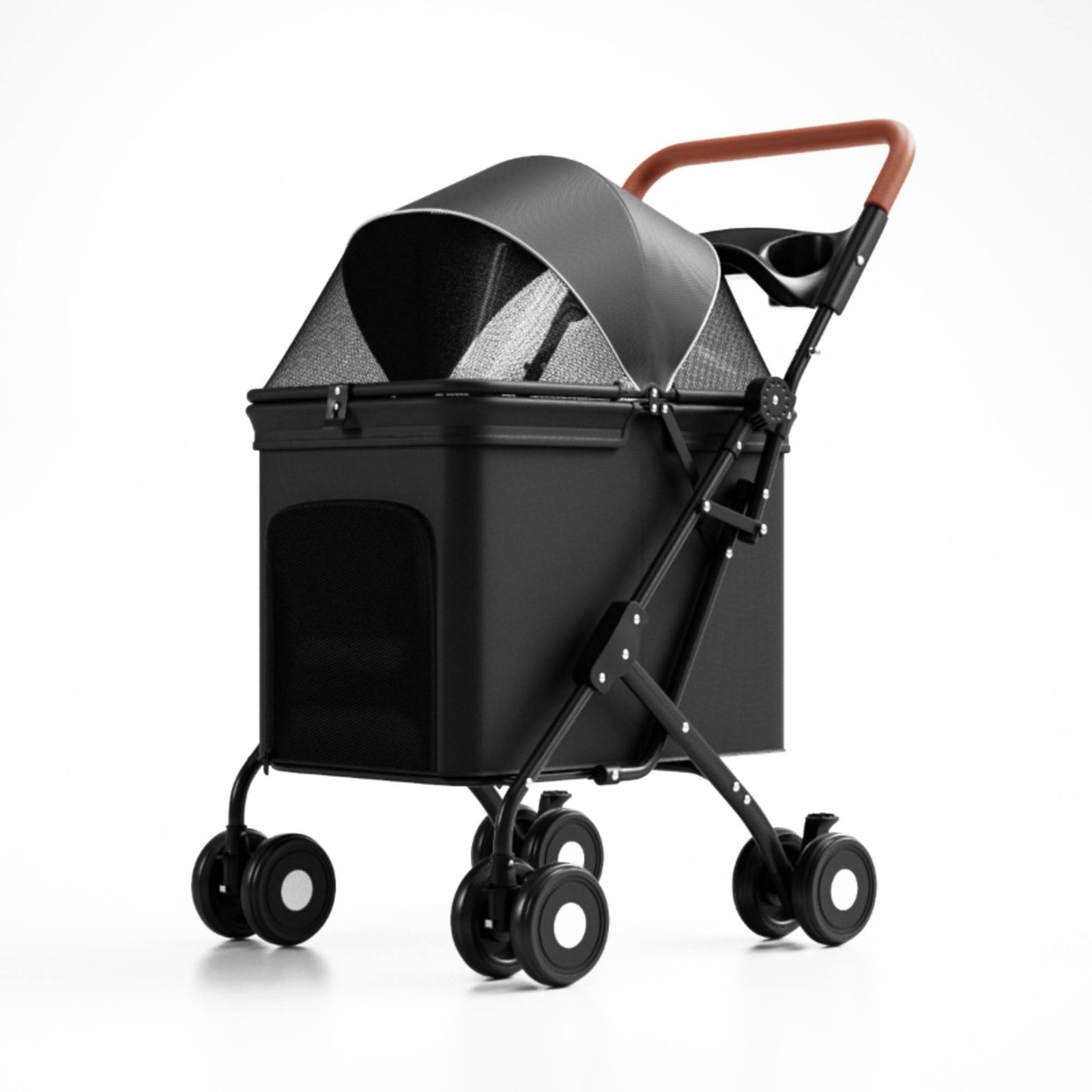 Foldable Pet Carriage – Black
