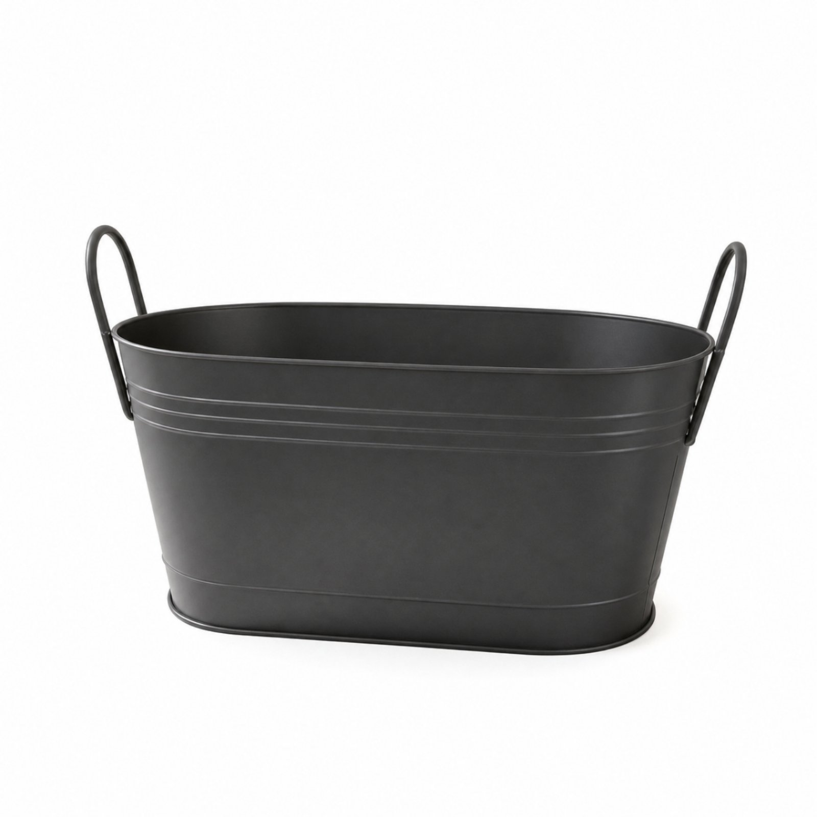 Farmhouse Iron Bucket with Handles