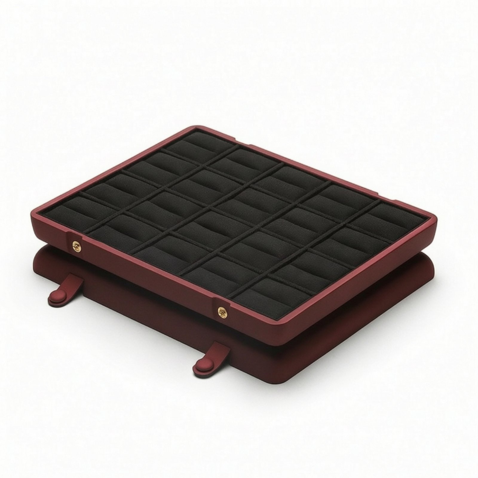 Jewelry Storage Box with Ring Slots