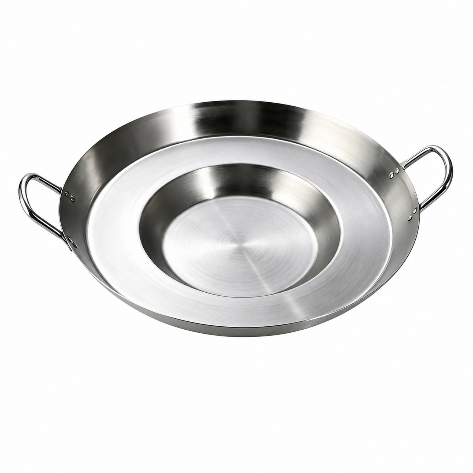 Stainless Steel Concave Fry Pan