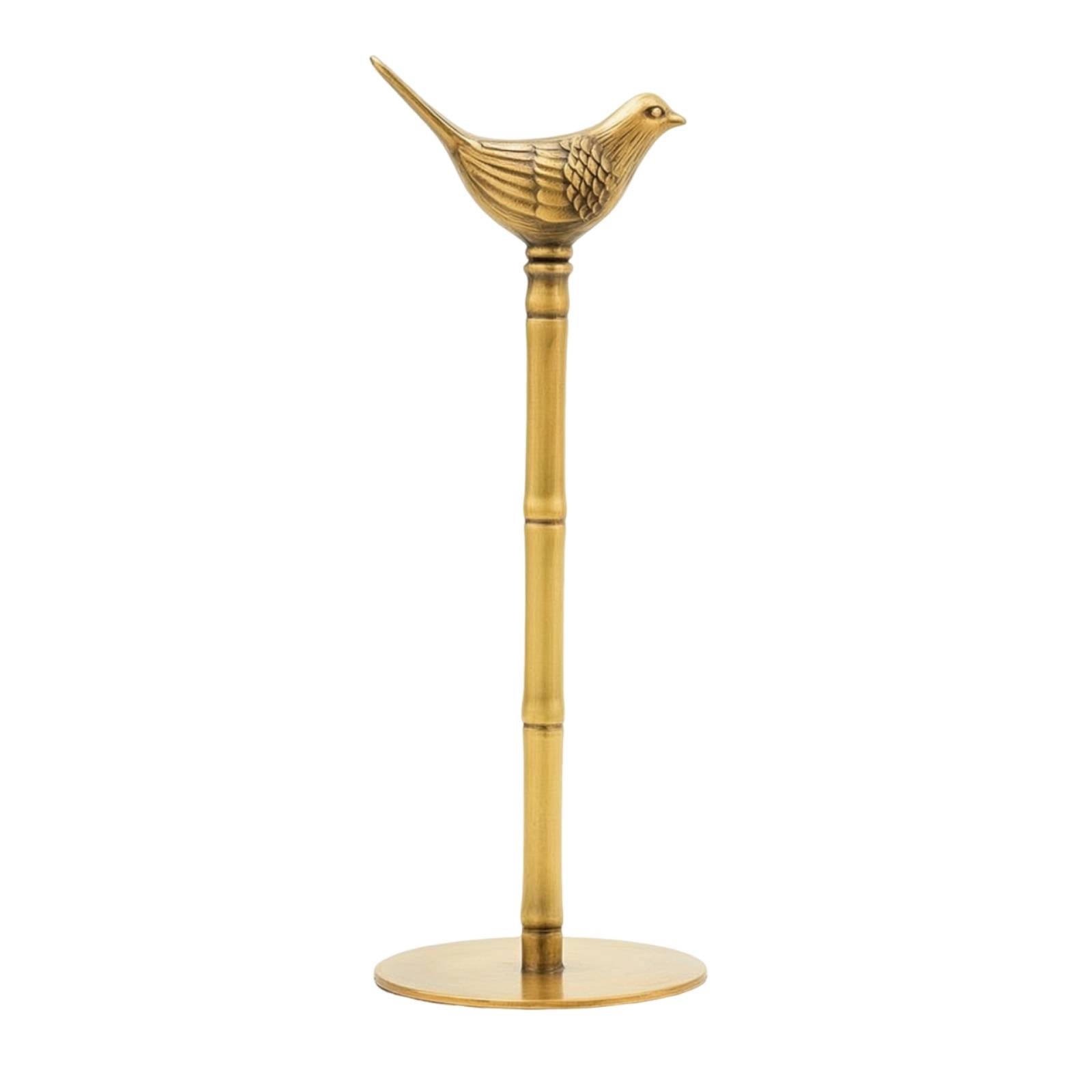 Brass Bird Paper Towel Holder