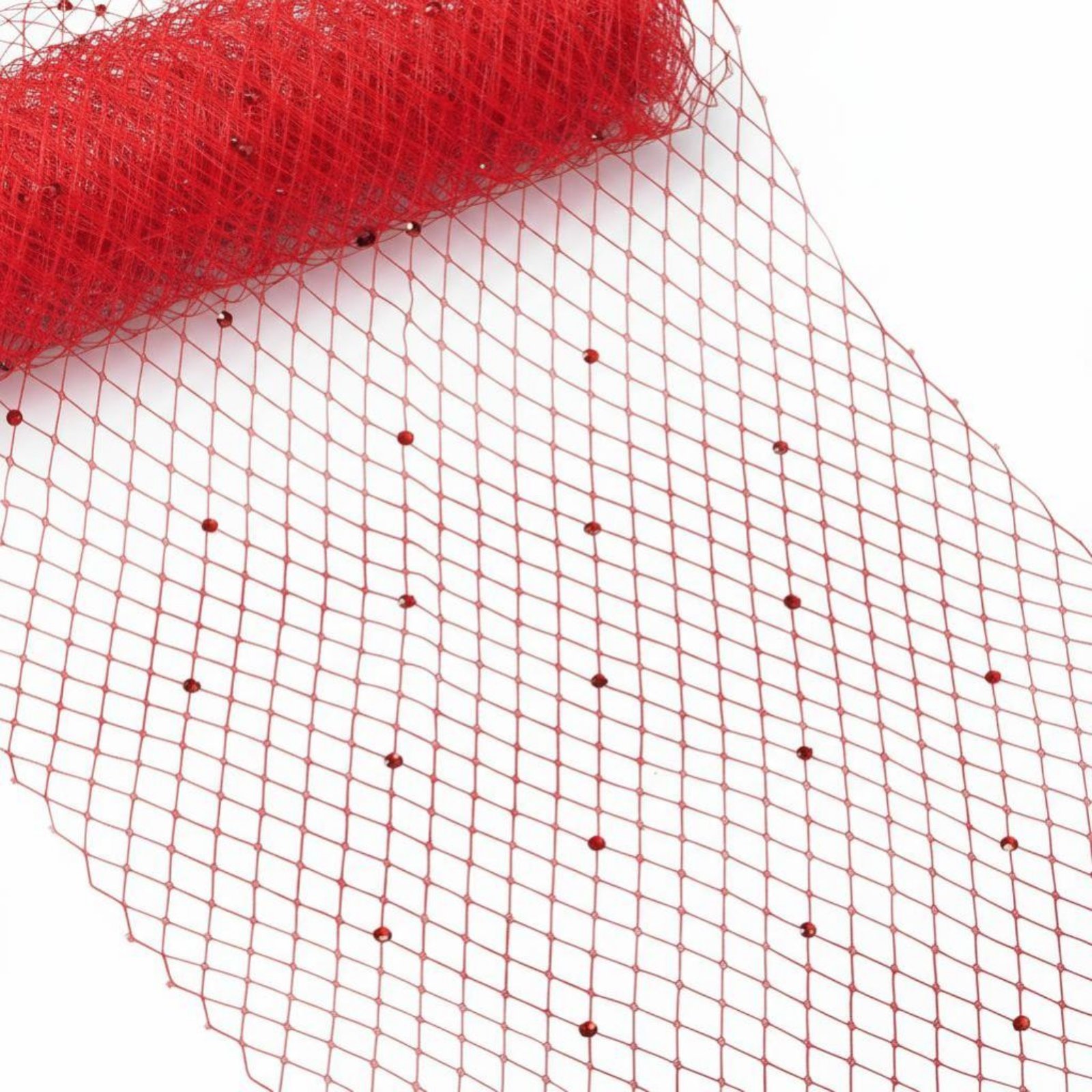 Crystal Mesh Tulle Veil