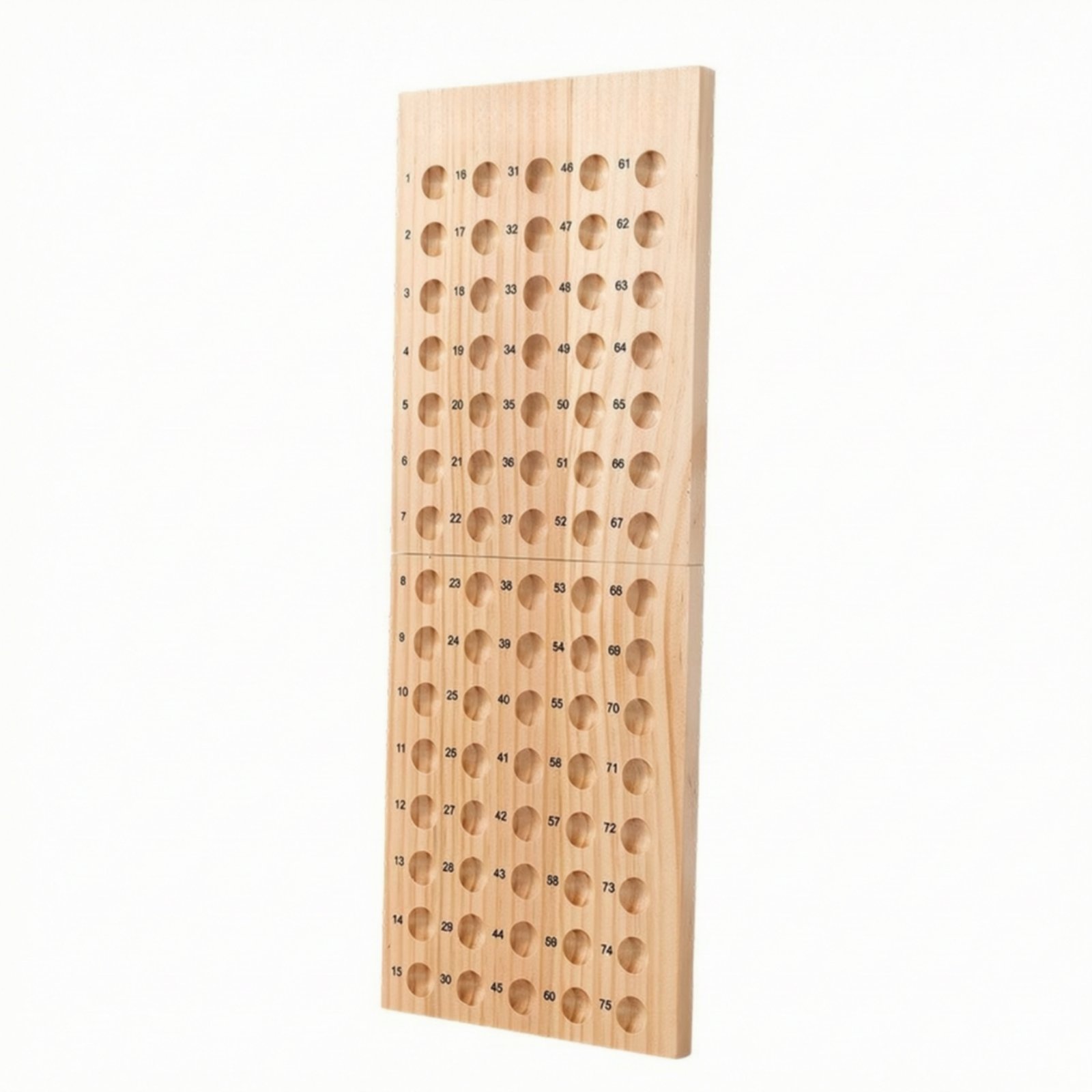 Numbered Hole Wooden Counting Board