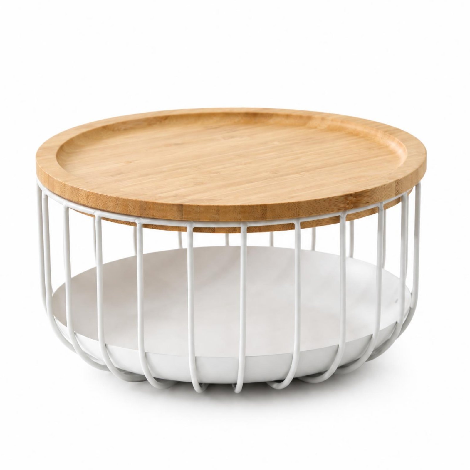 Round Bamboo Fruit Tray