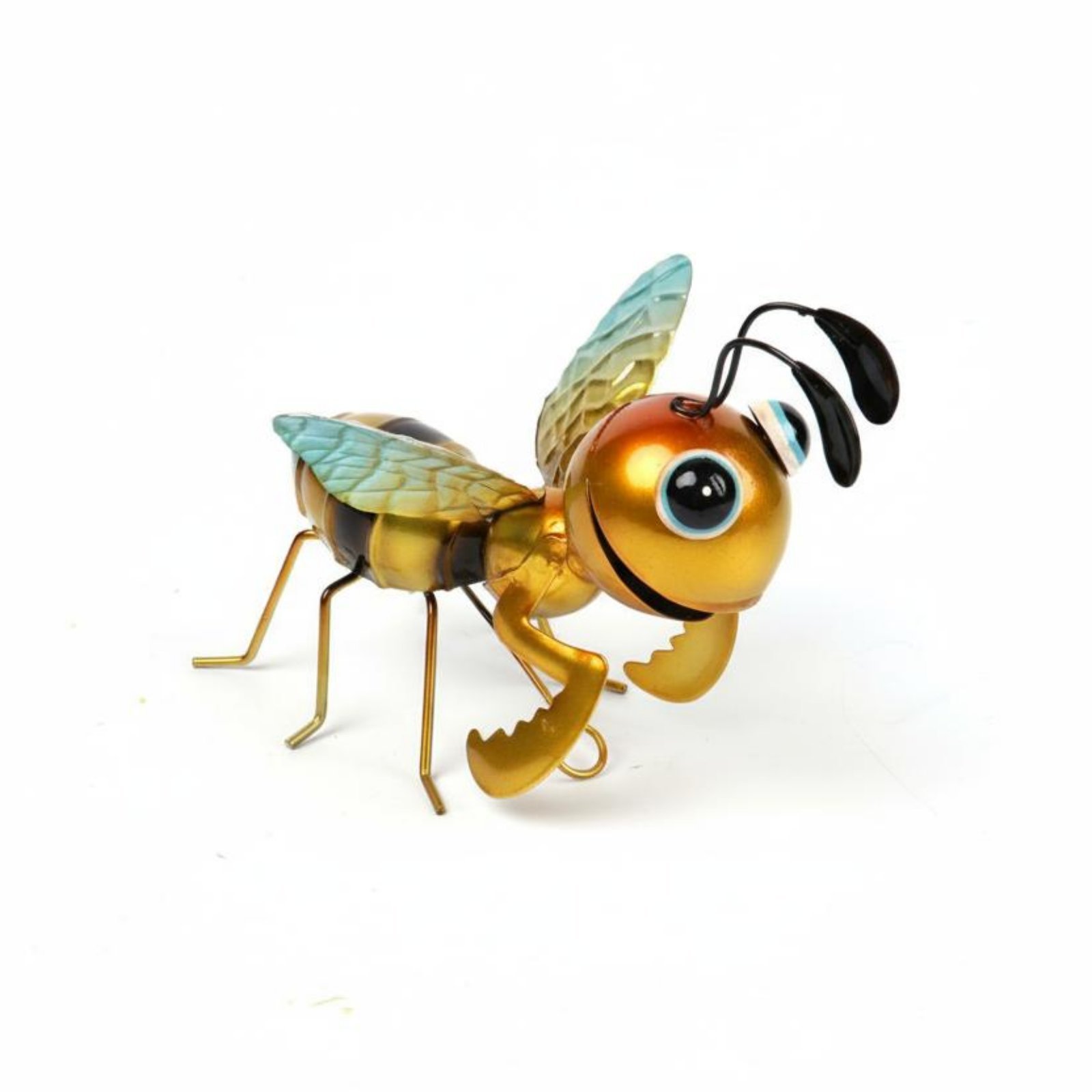 2-Piece Wrought Iron Bee Sculpture