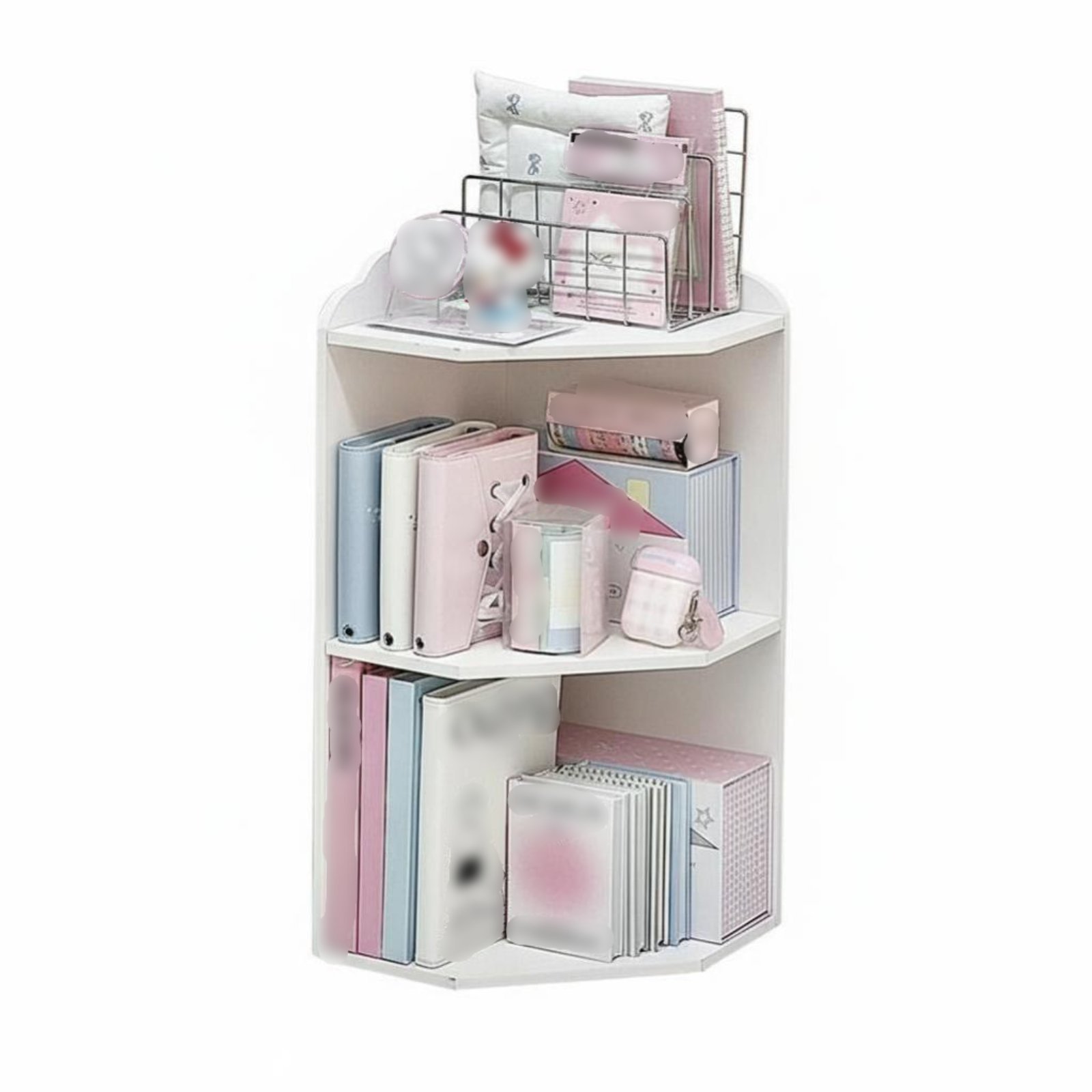 Multi-Tier Corner Desk Storage