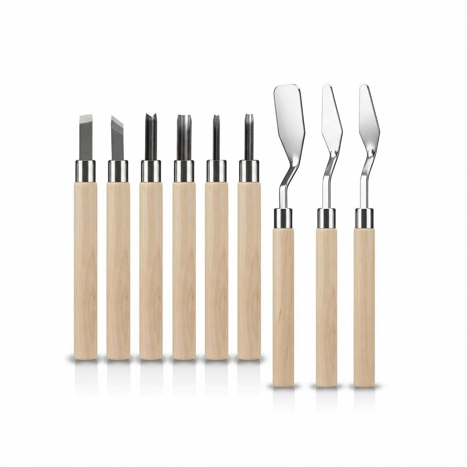 9-Piece Stainless Steel Carving Tool Kit