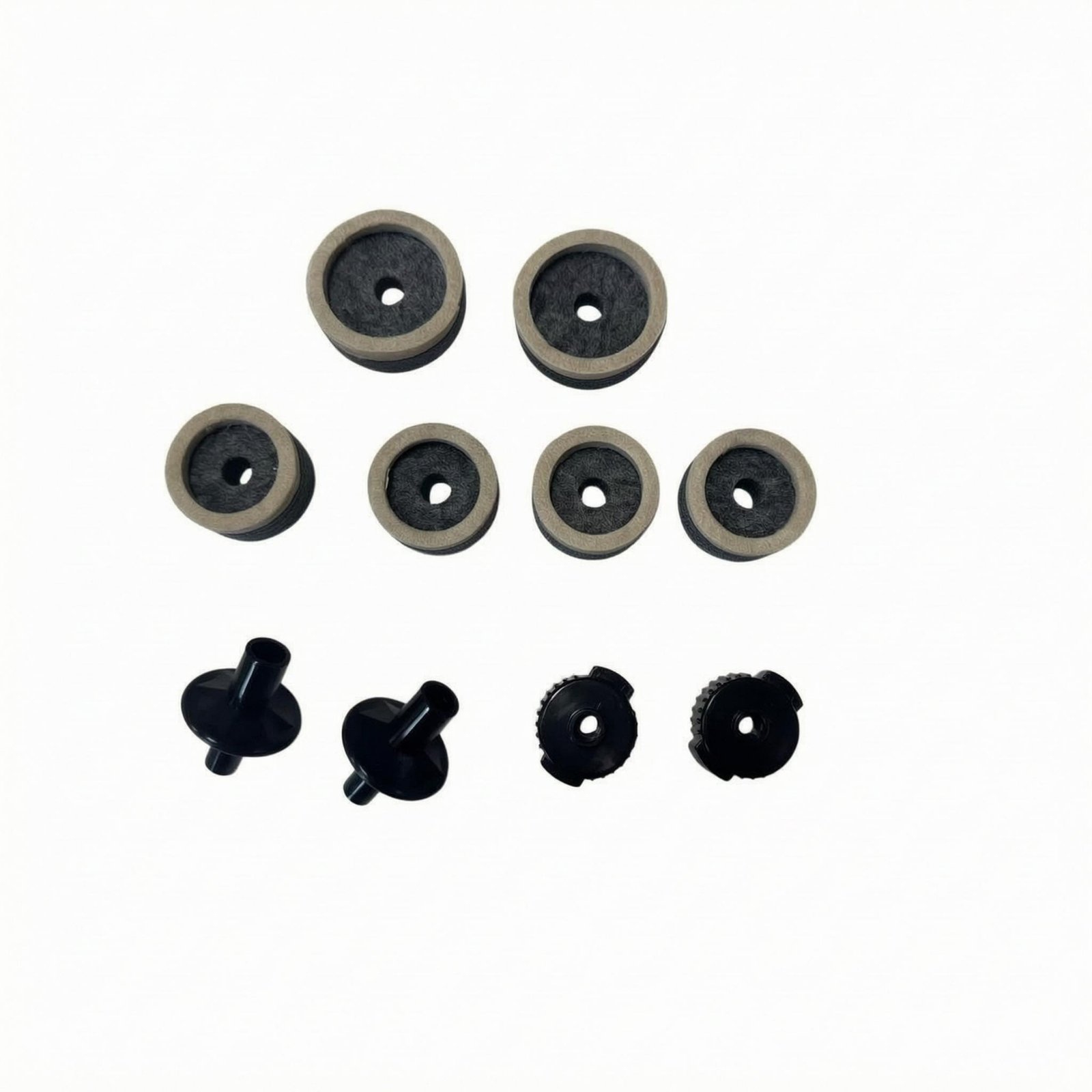 10-Piece Black Cymbal Washer Set