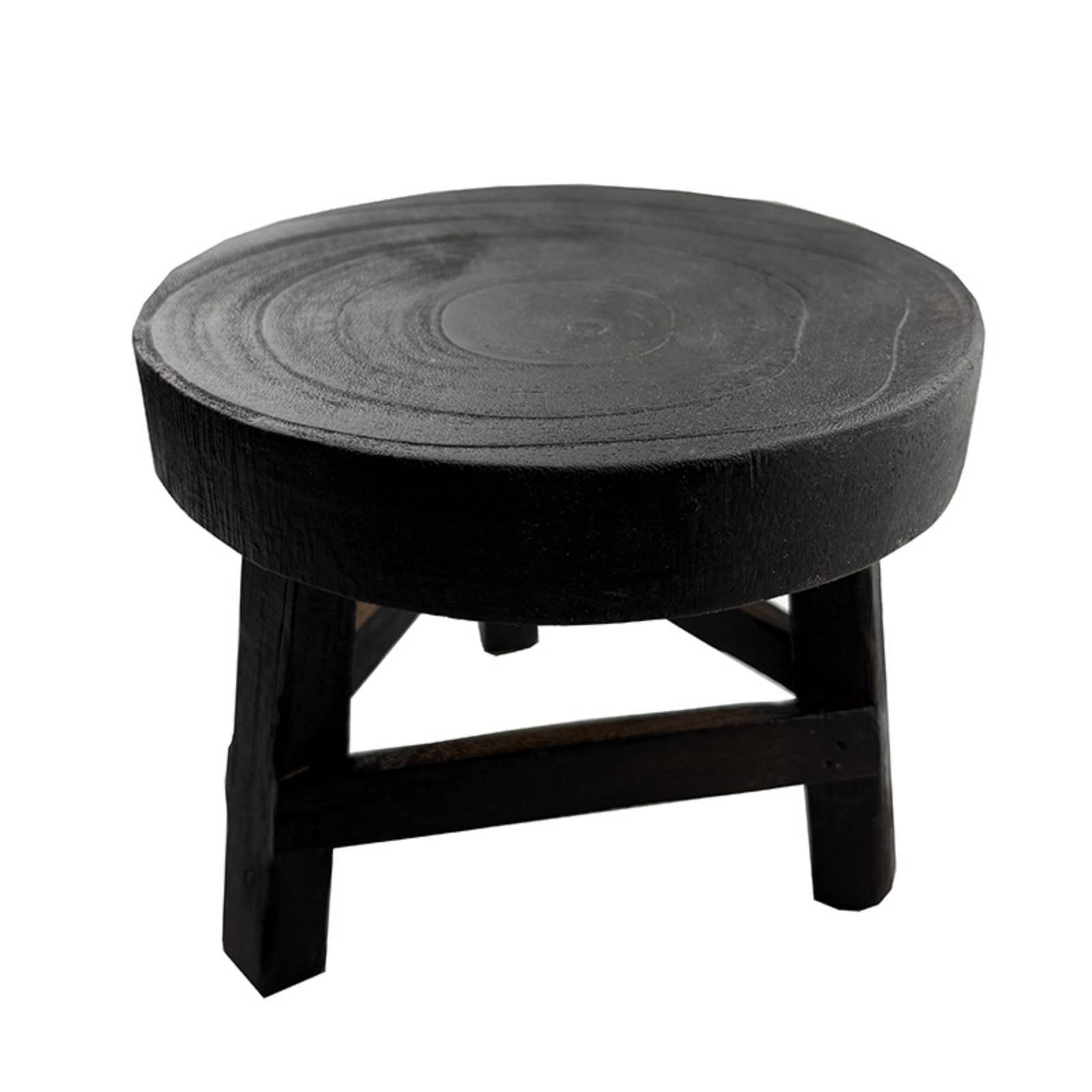 Round Solid Wood Stool