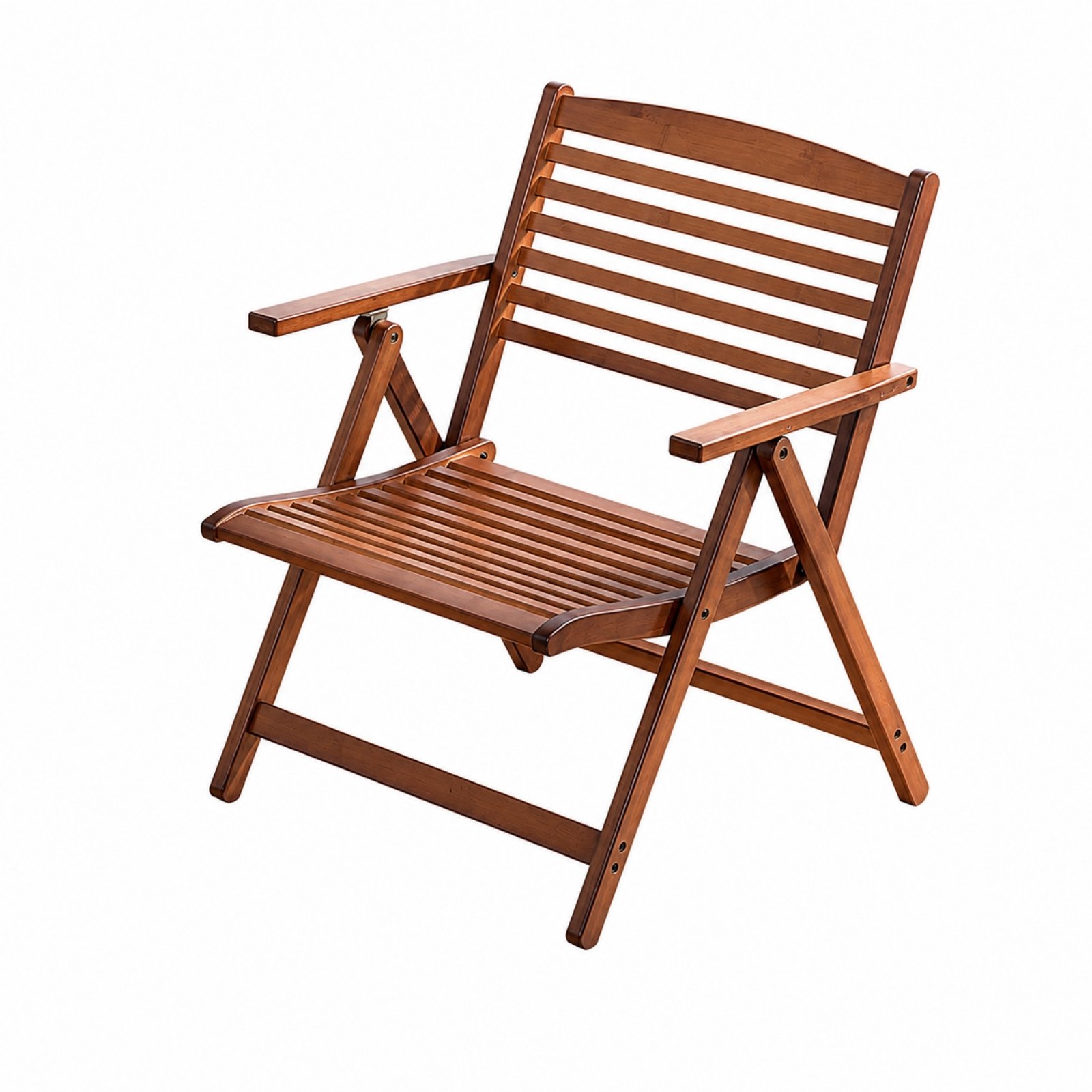 Bamboo Folding Chair with Armrests
